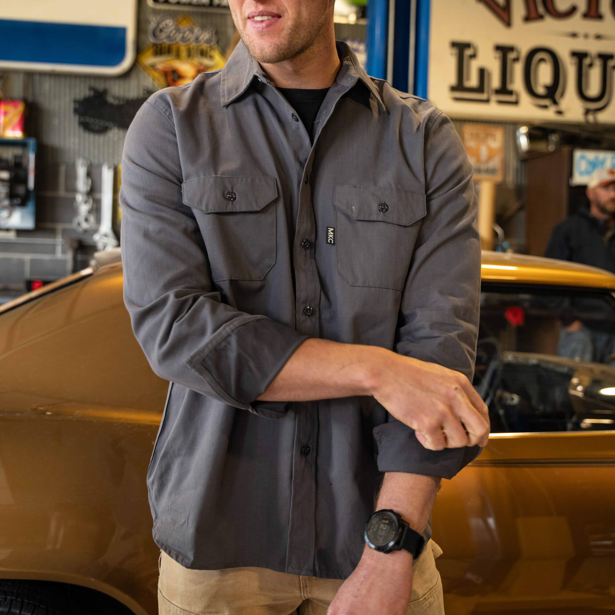 MKC SHOP SHIRT - USA MADE - GRAPHITE