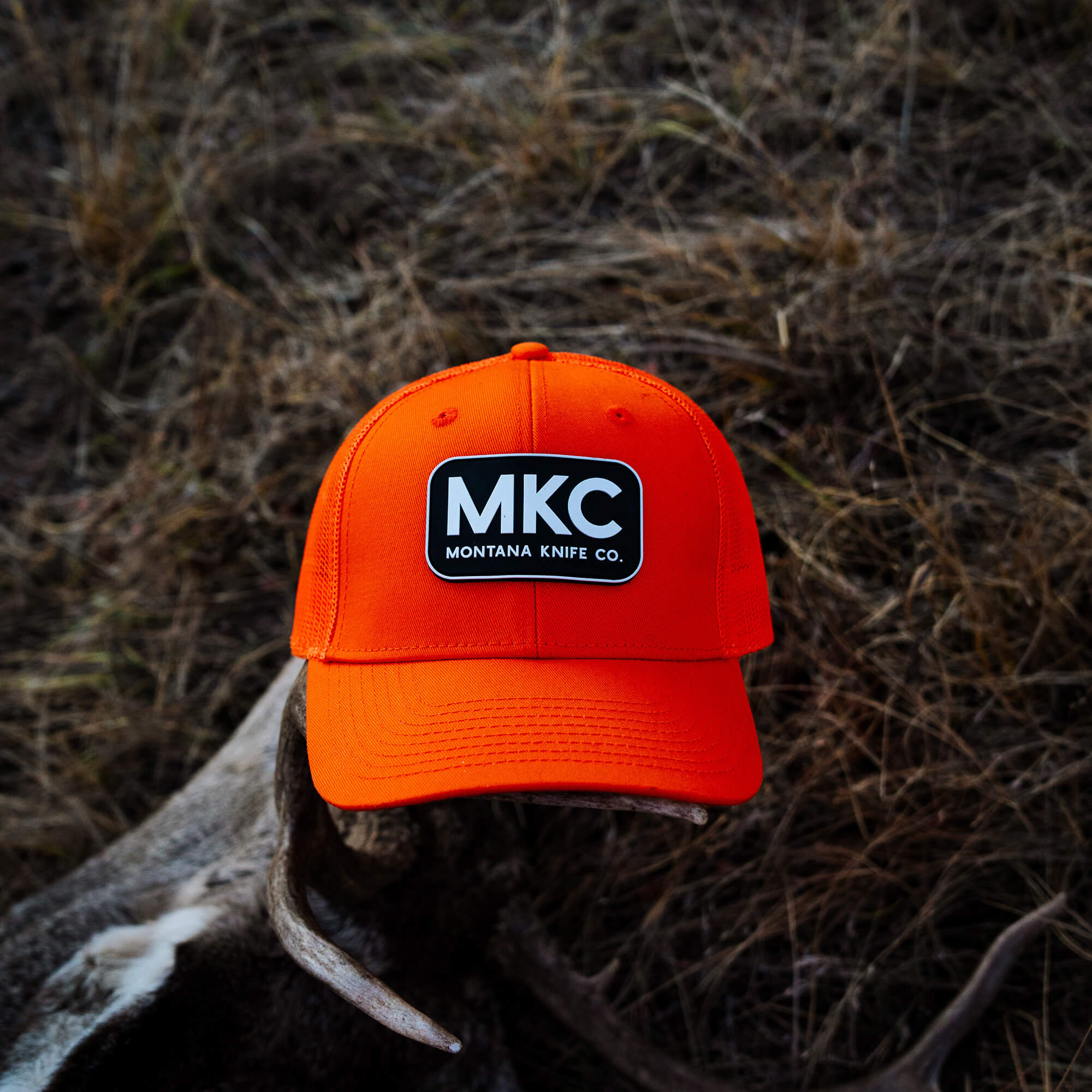 BLAZE ORANGE MKC LOGO HAT