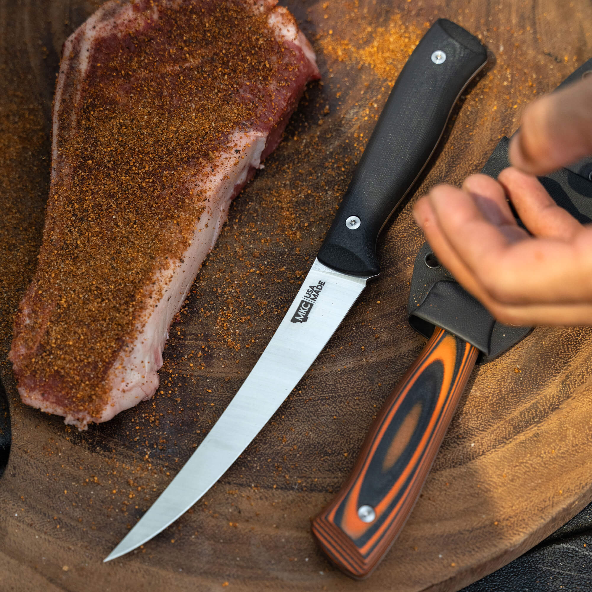 BONING BUTCHER KNIFE - BLACK