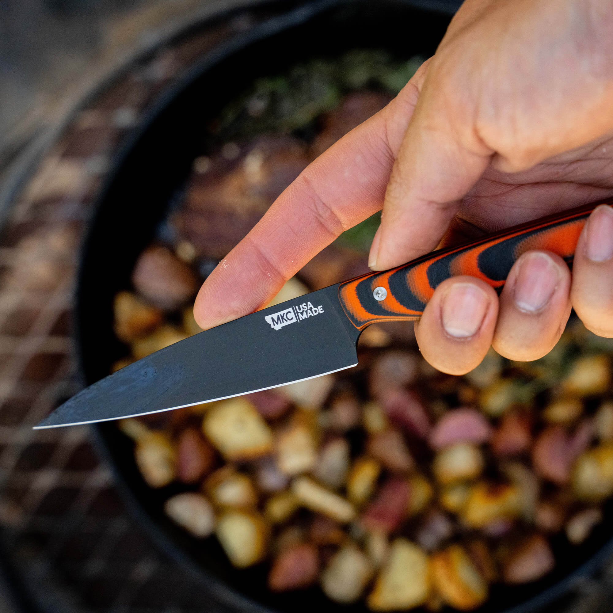 CUTBANK PARING KNIFE - ORANGE/BLACK