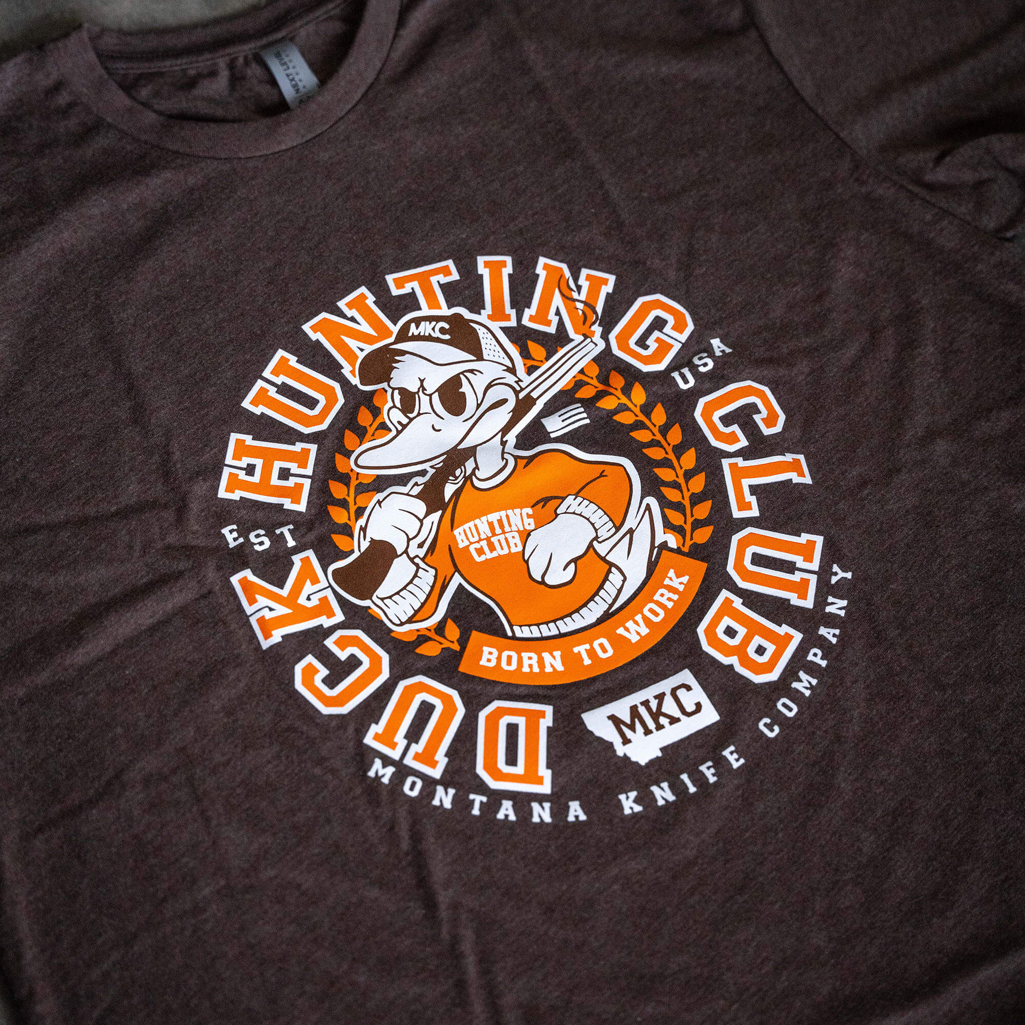 MKC DUCK HUNTING CLUB TEE - BROWN