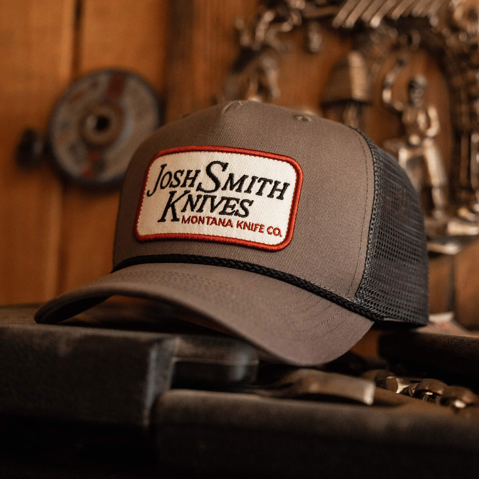 JOSH SMITH KNIVES SNAPBACK ROPE HAT - VINTAGE GREY