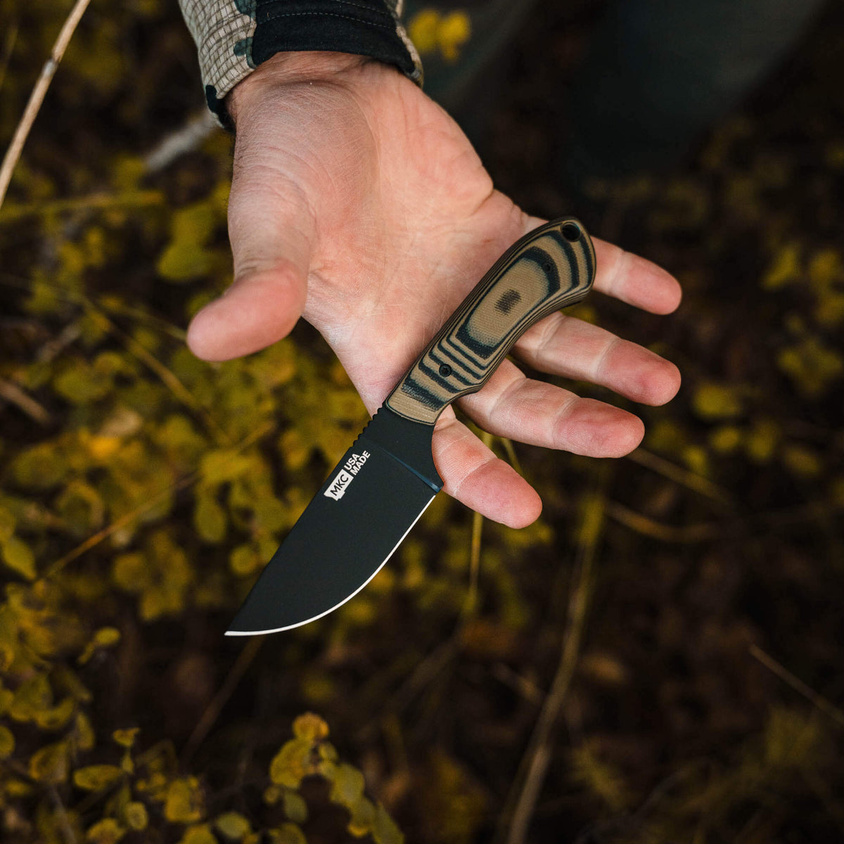 MKC ELK KNIFE - PVD - GREEN & BLACK
