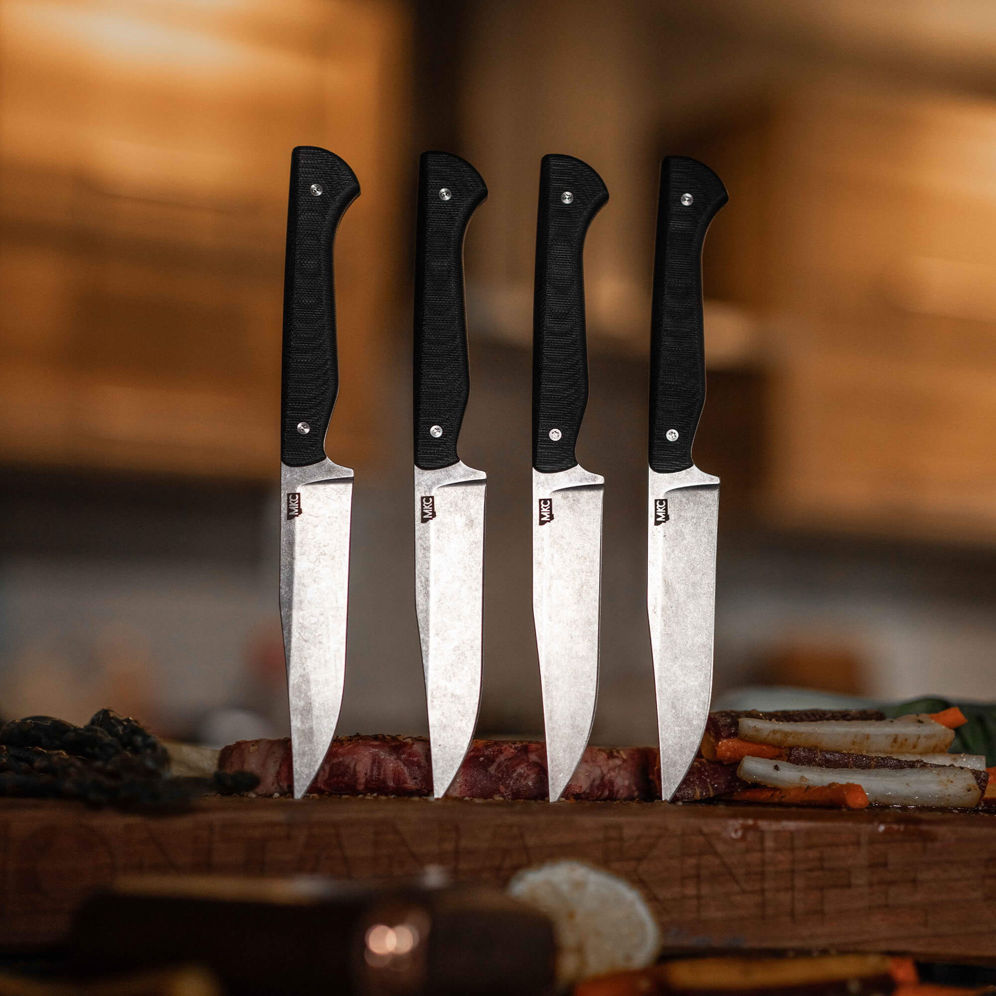 MKC STEAK KNIVES (SET OF 4) - BLACK