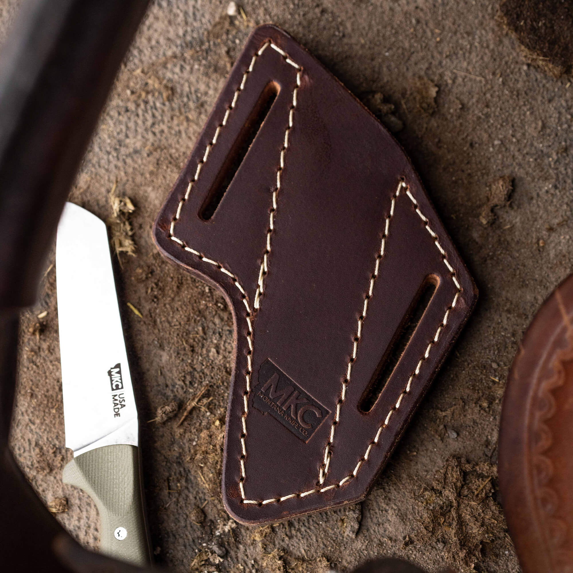 STOCKYARD LEATHER SHEATH - ANGLED BELT CARRY