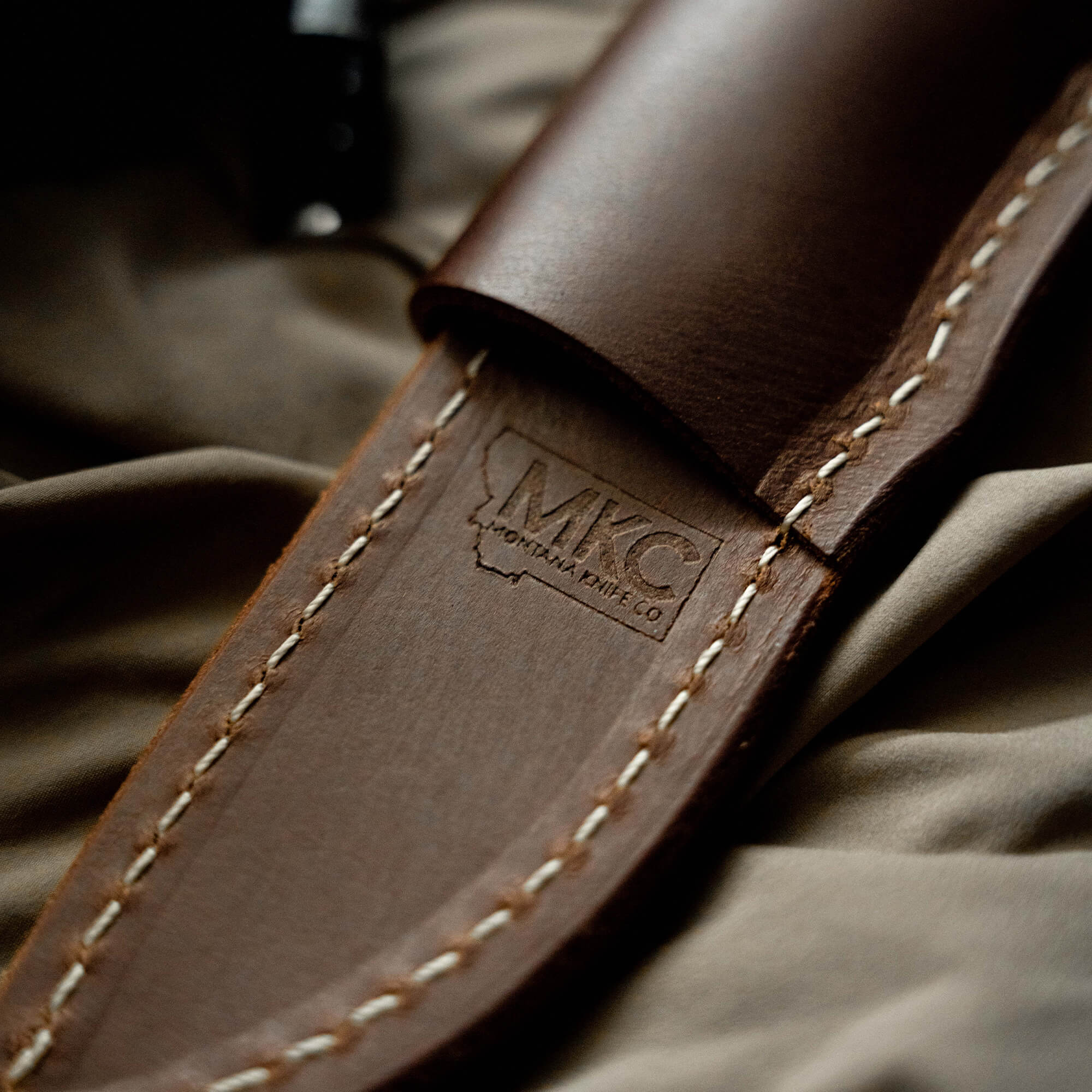 MKC WHITETAIL - HORIZONTAL LEATHER SHEATH