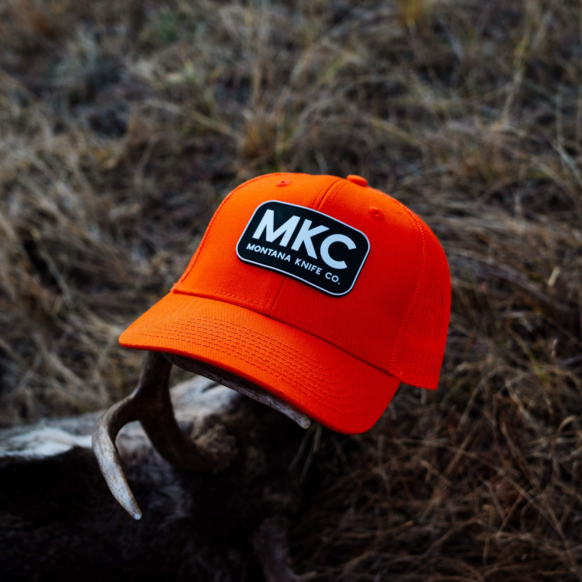 BLAZE ORANGE MKC LOGO HAT