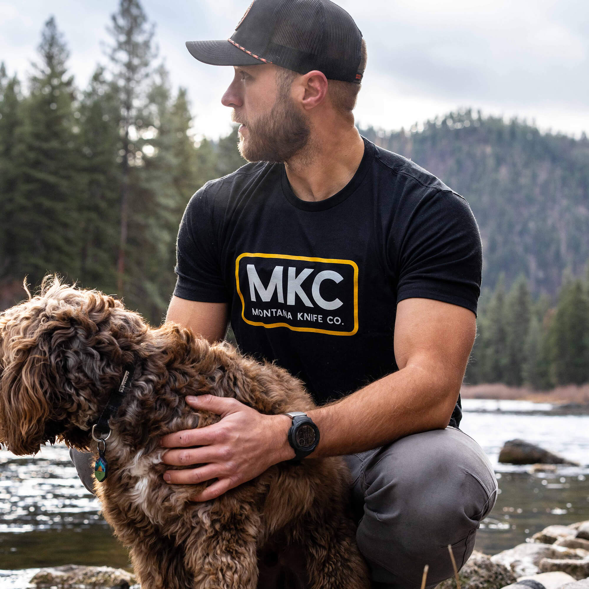 MKC LOGO TEE - BLACK