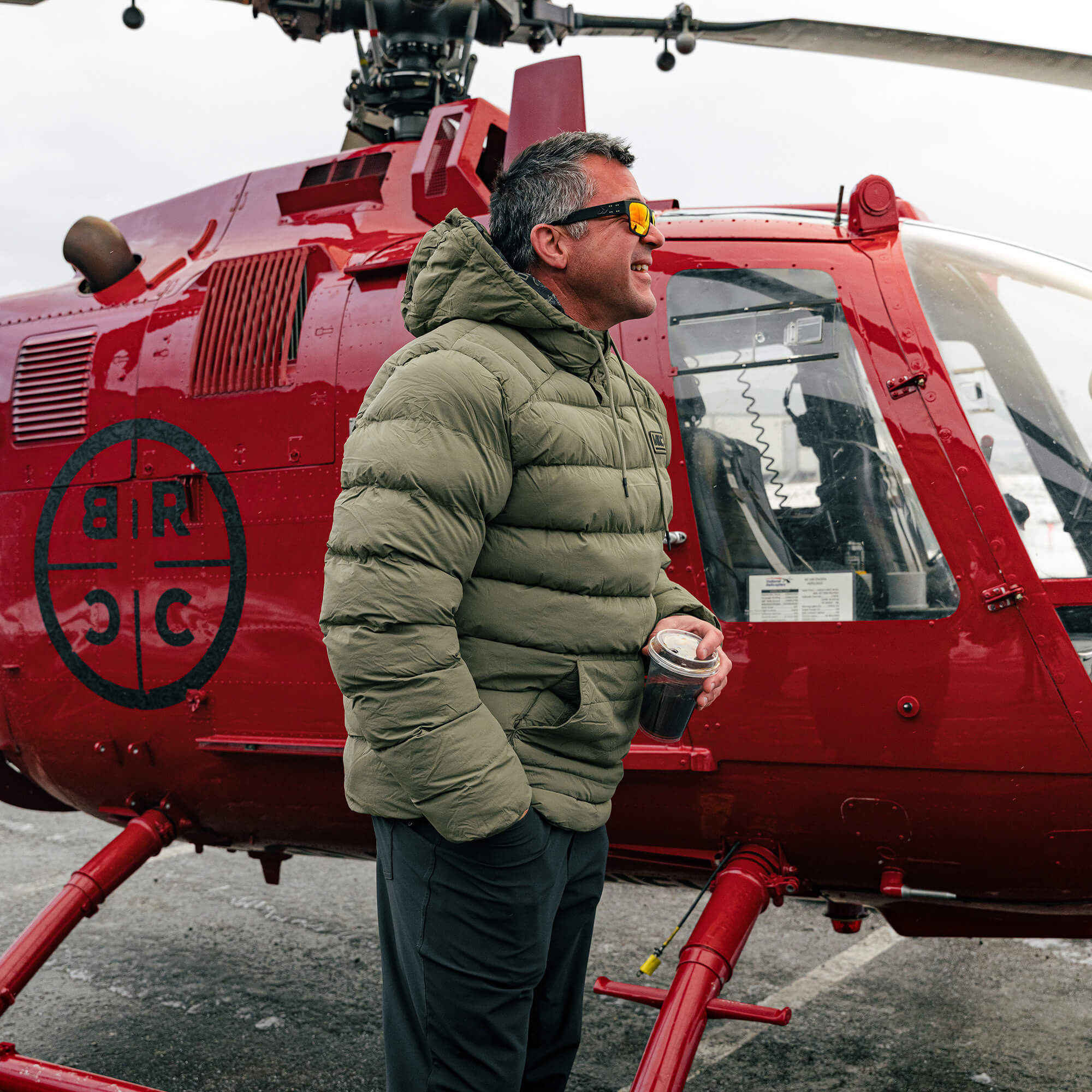 OBERLIN PULLOVER PUFFY JACKET - OLIVE