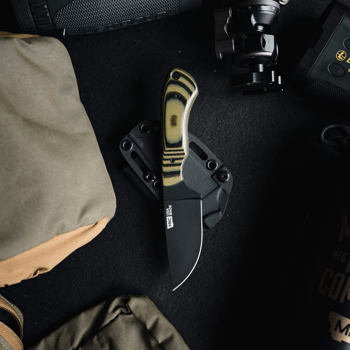 MKC ELK KNIFE - PVD - GREEN & BLACK
