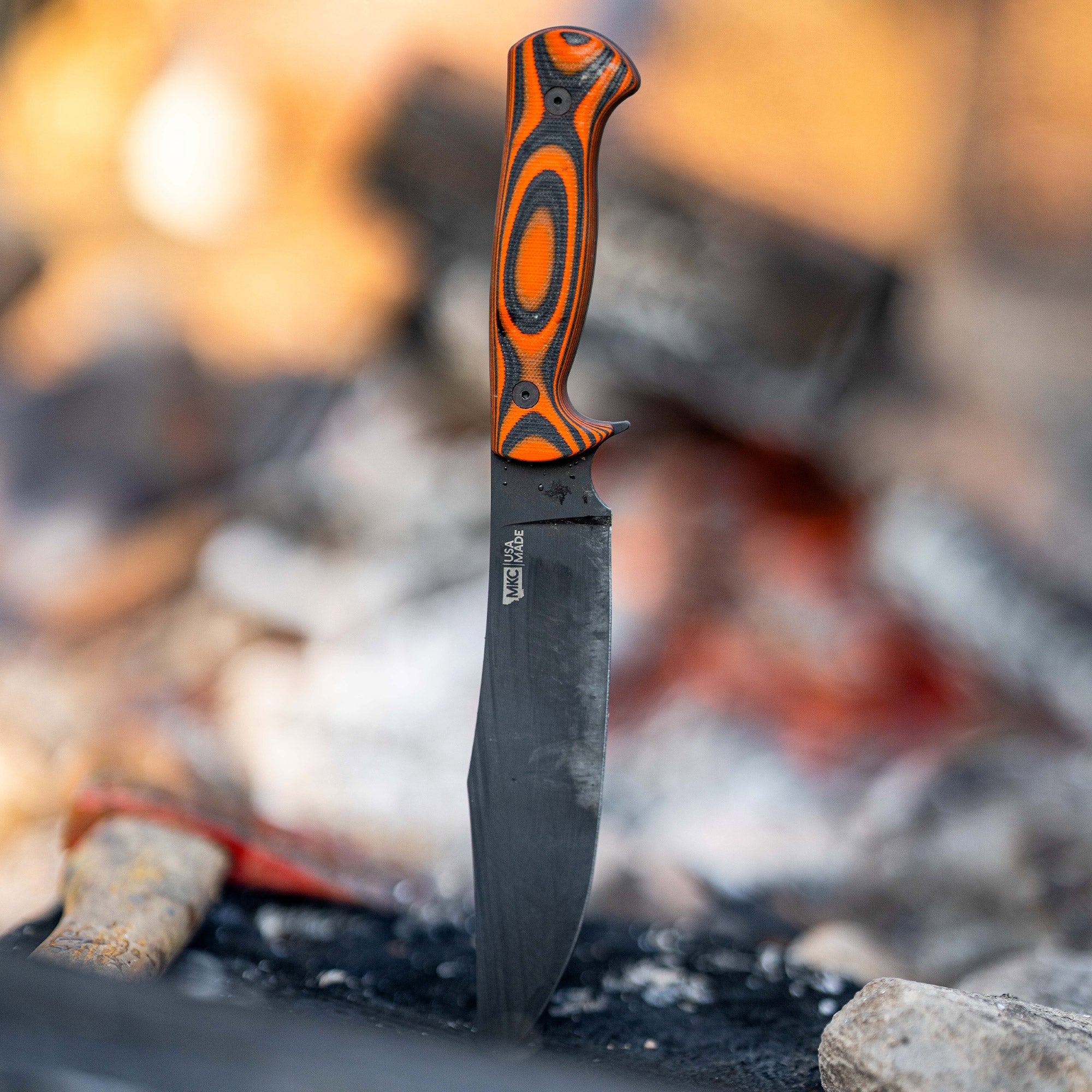 THE MARSHALL BUSHCRAFT KNIFE - ORANGE & BLACK