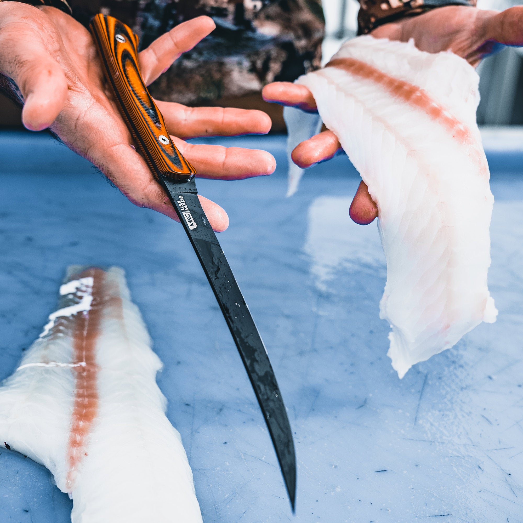 FLATHEAD FILLET  - ORANGE & BLACK