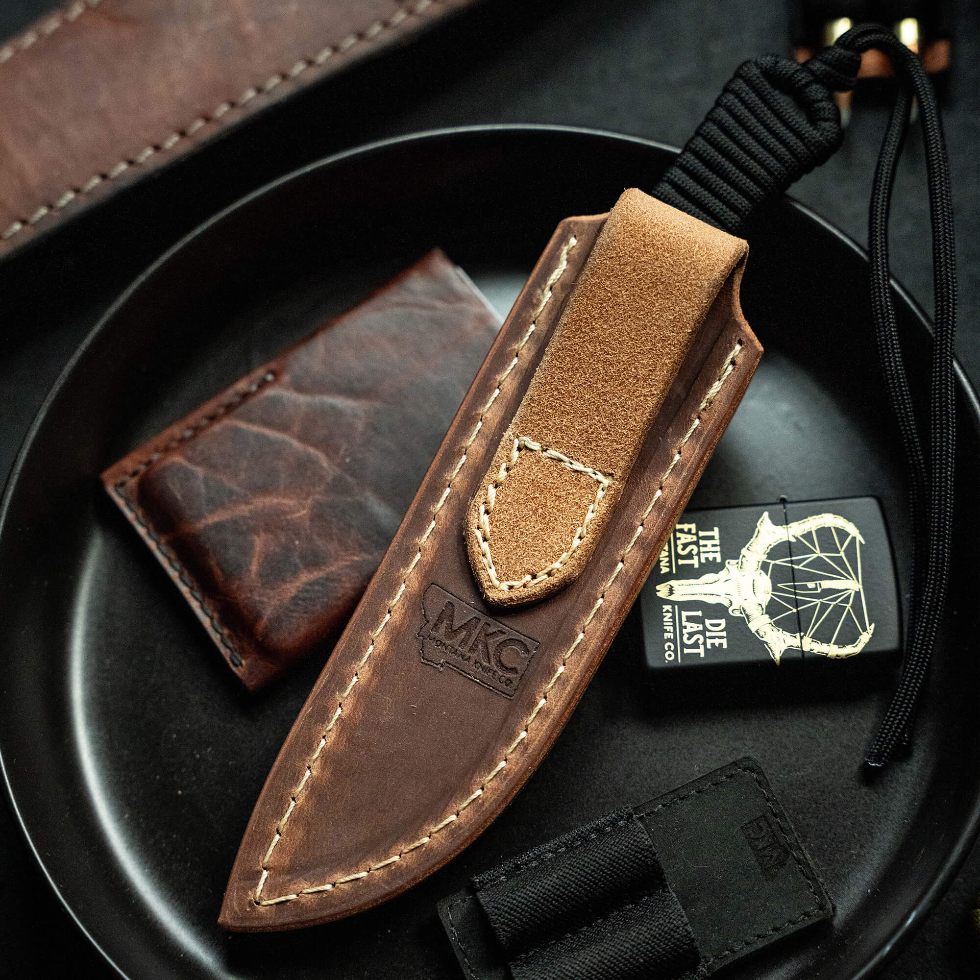 STONED GOAT 2.0 LEATHER SHEATH - VERTICAL BELT CARRY