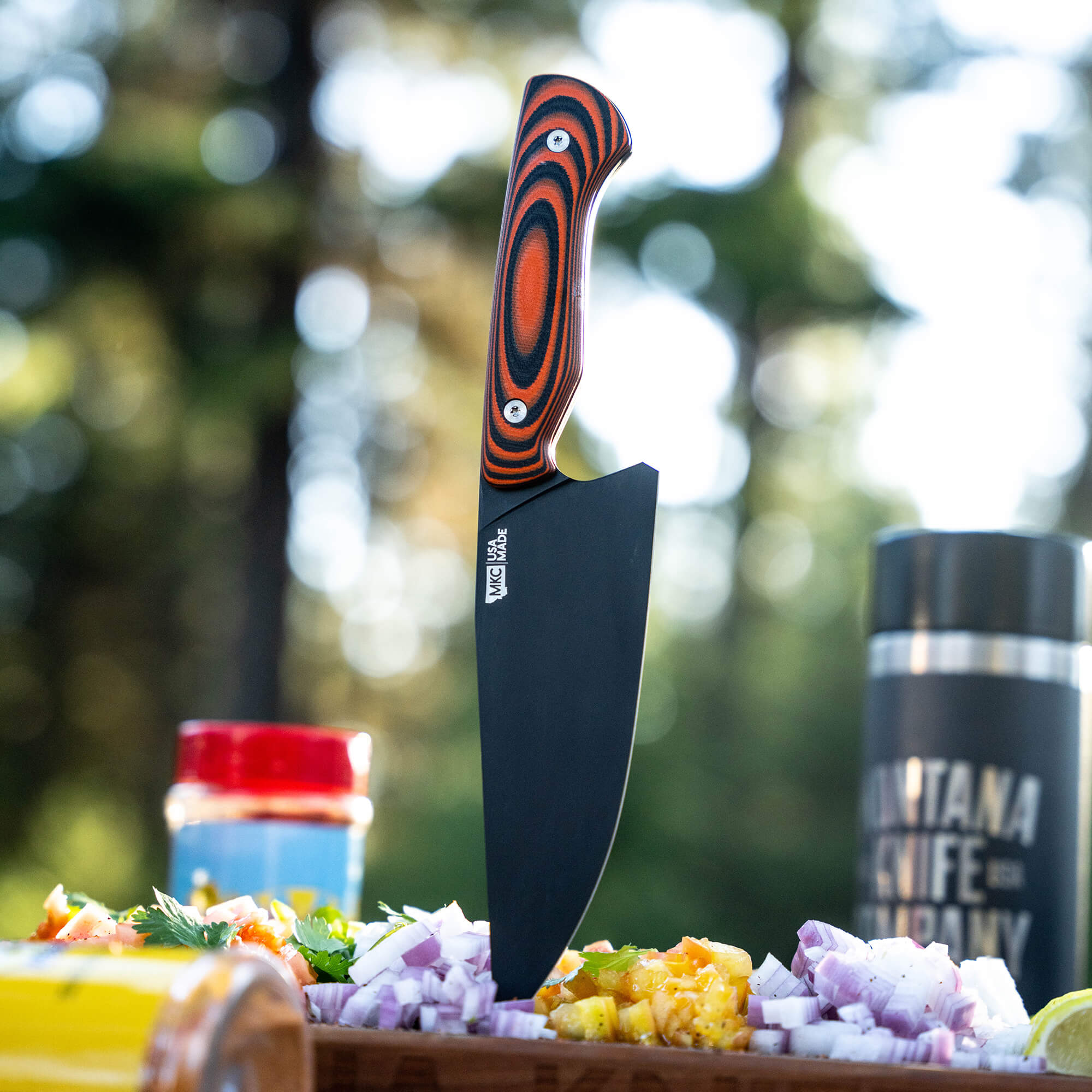 MEAT CHURCH CHEF KNIFE - ORANGE & BLACK