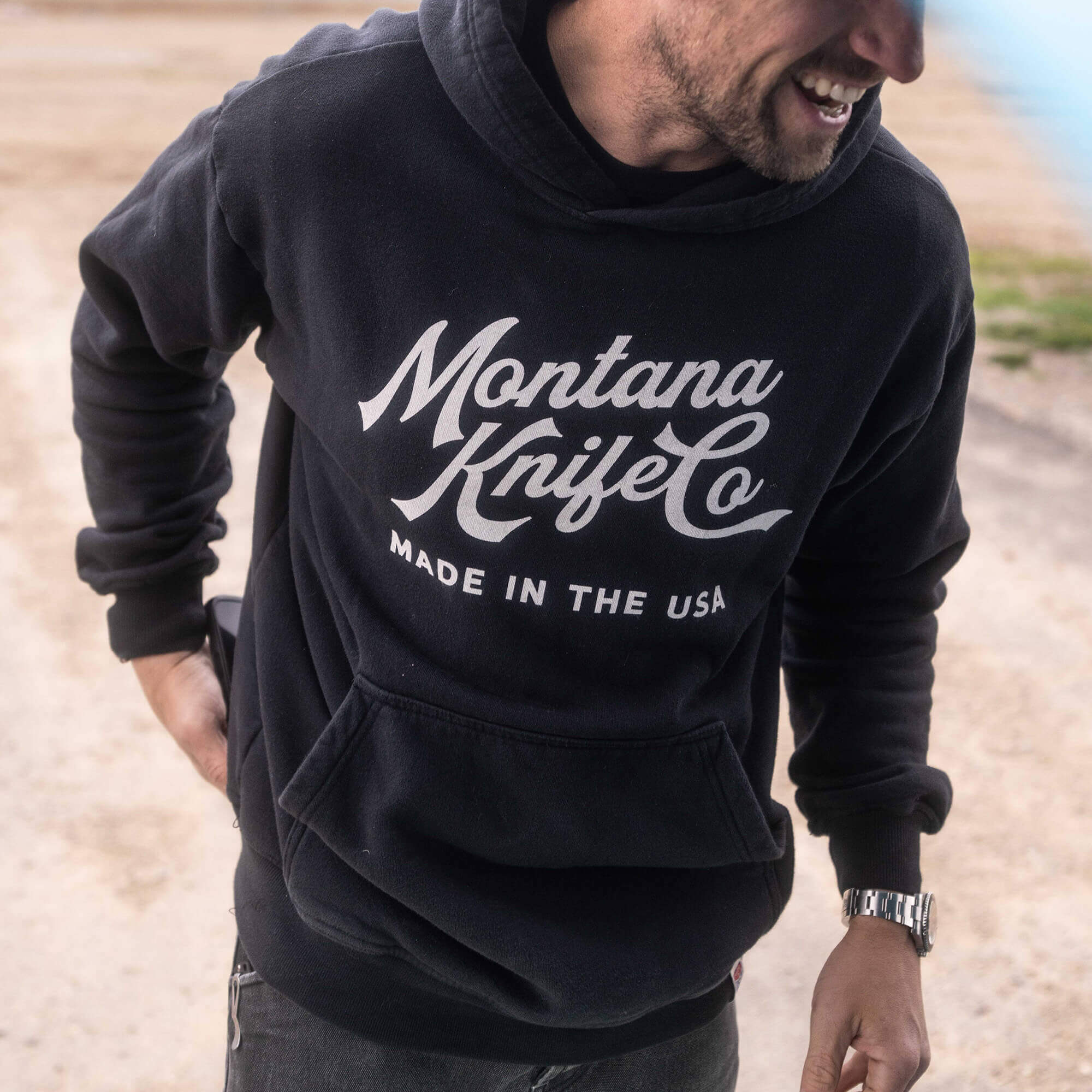 MKC HERITAGE HOODIE - BLACK - USA MADE
