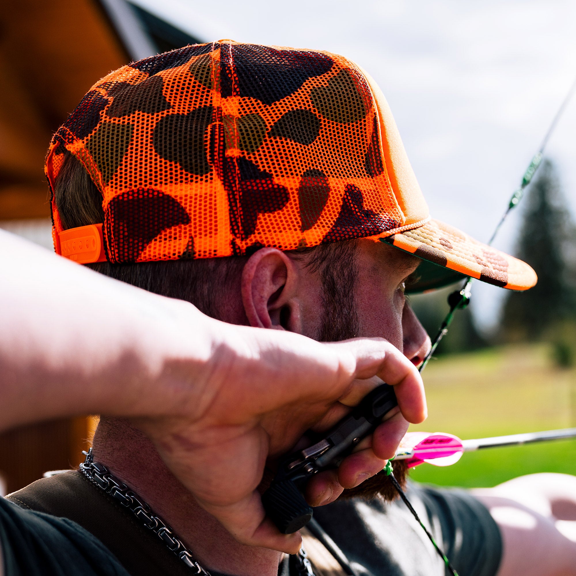 MKC BIG STATE LOGO - ORANGE FOAM HUNTER HAT