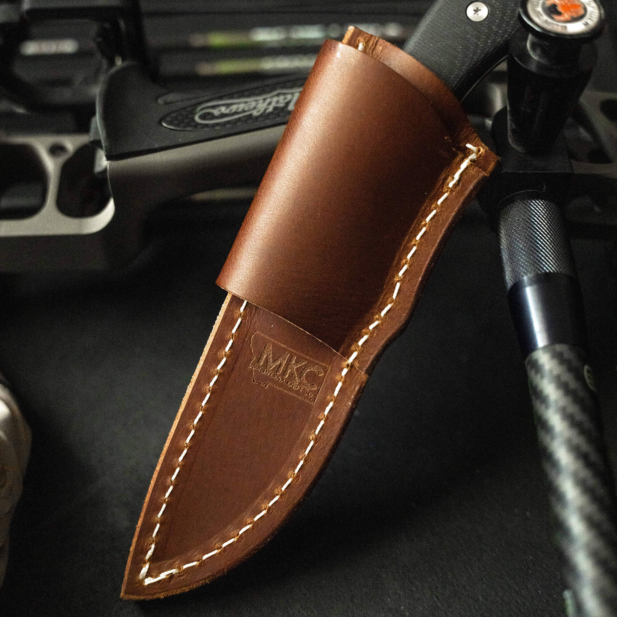 MKC WHITETAIL - HORIZONTAL LEATHER SHEATH