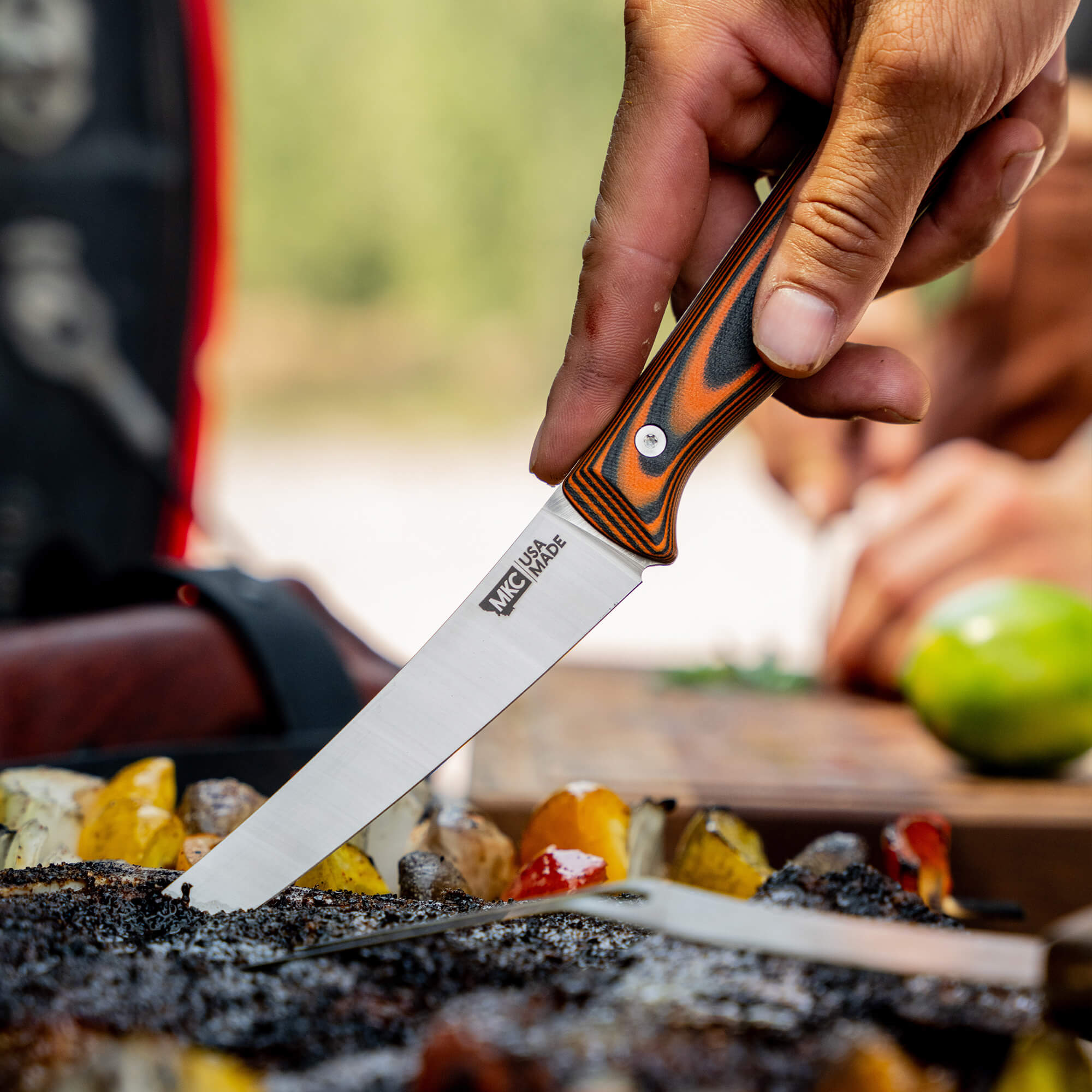 BONING BUTCHER KNIFE - ORANGE/BLACK