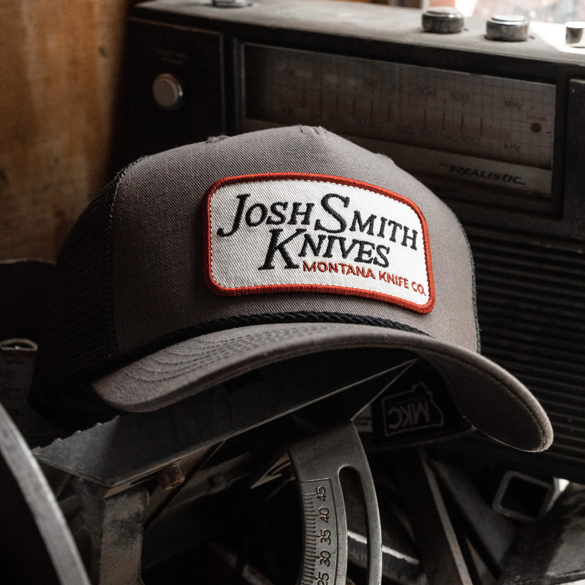 JOSH SMITH KNIVES SNAPBACK ROPE HAT - VINTAGE GREY