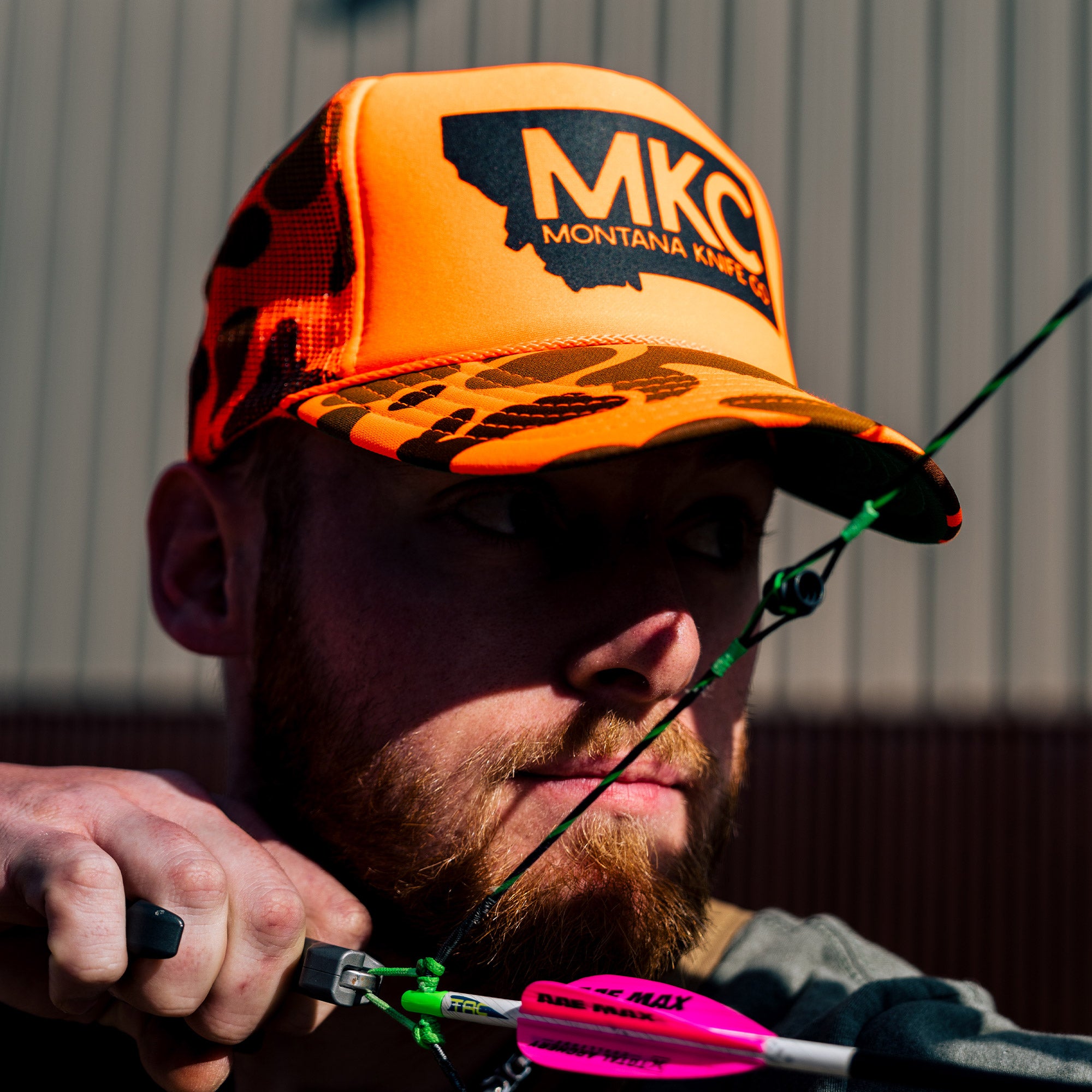 MKC BIG STATE LOGO - ORANGE FOAM HUNTER HAT