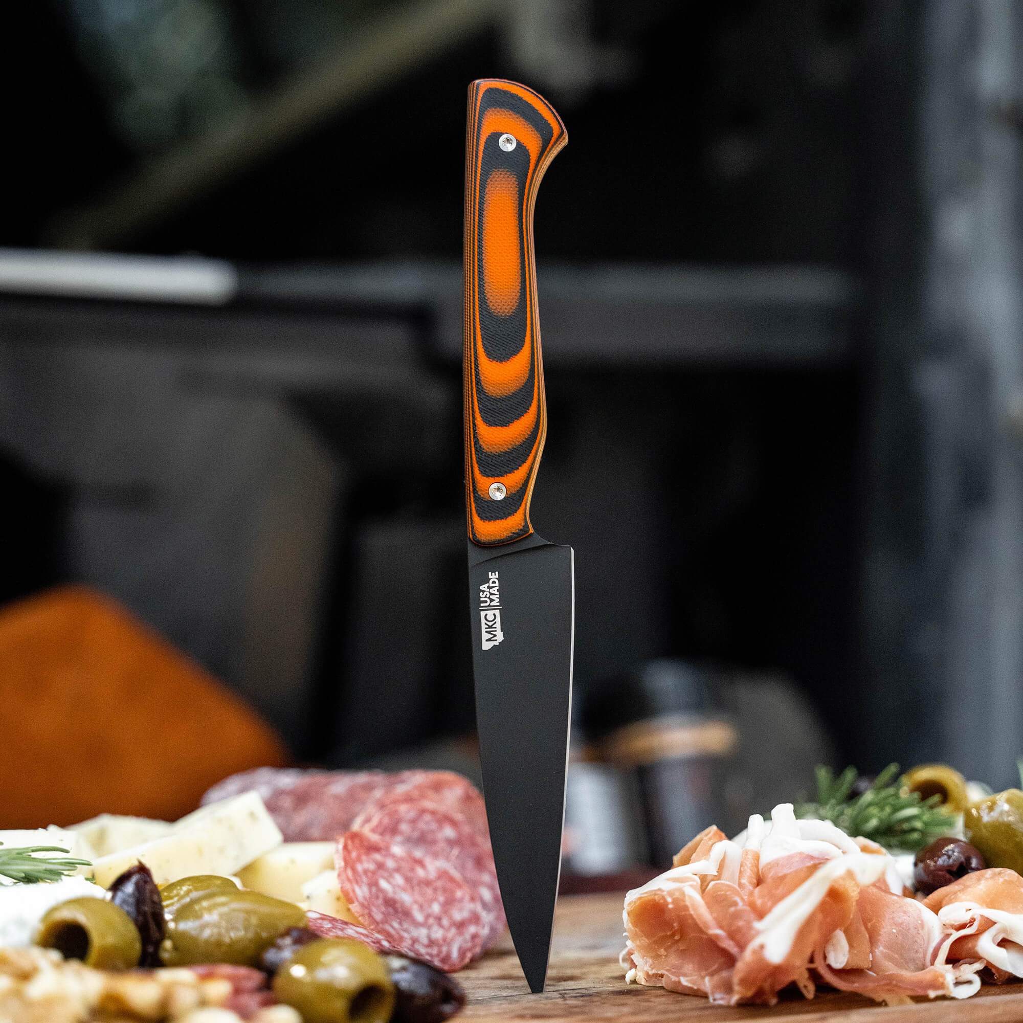 CUTBANK PARING KNIFE - ORANGE/BLACK