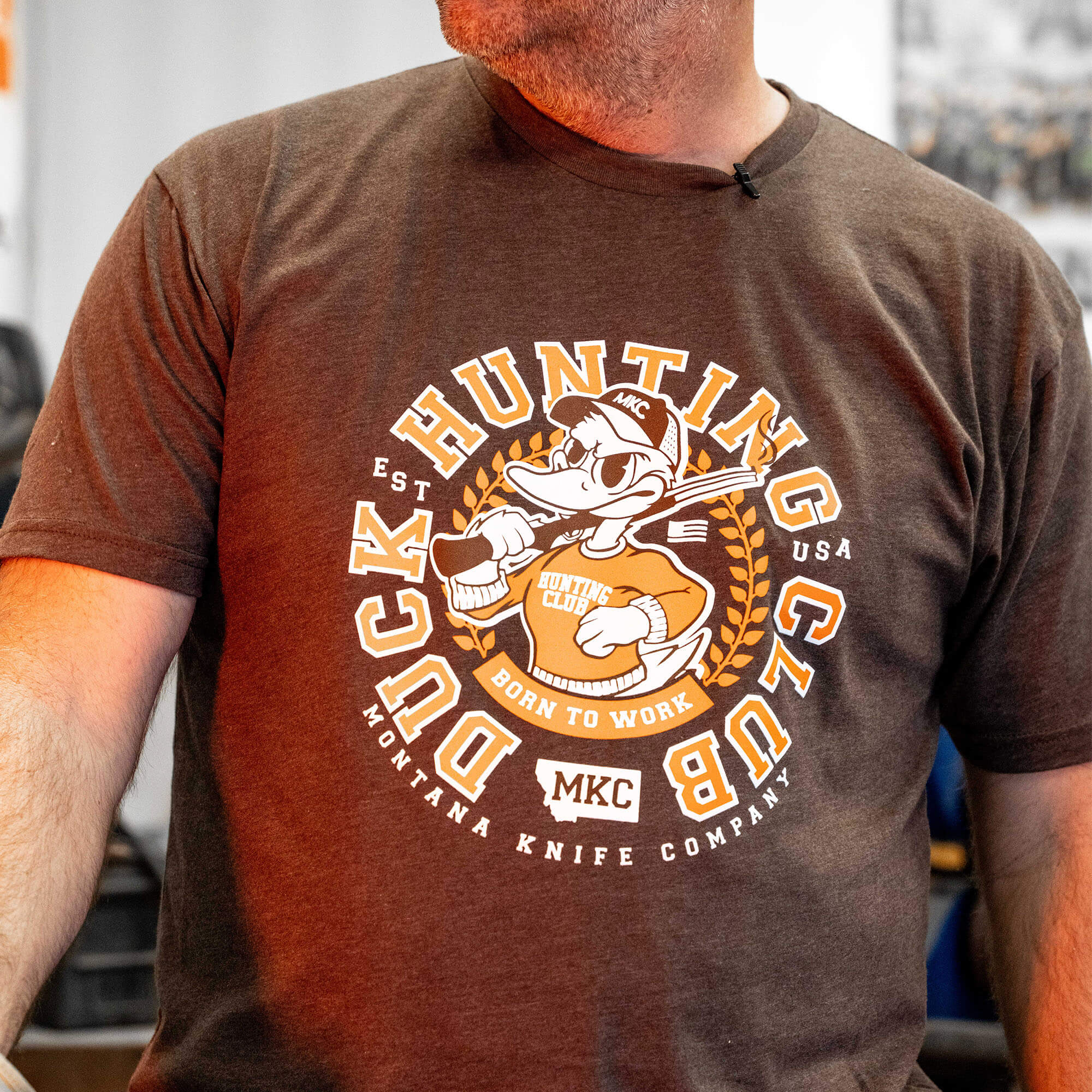 MKC DUCK HUNTING CLUB TEE - BROWN