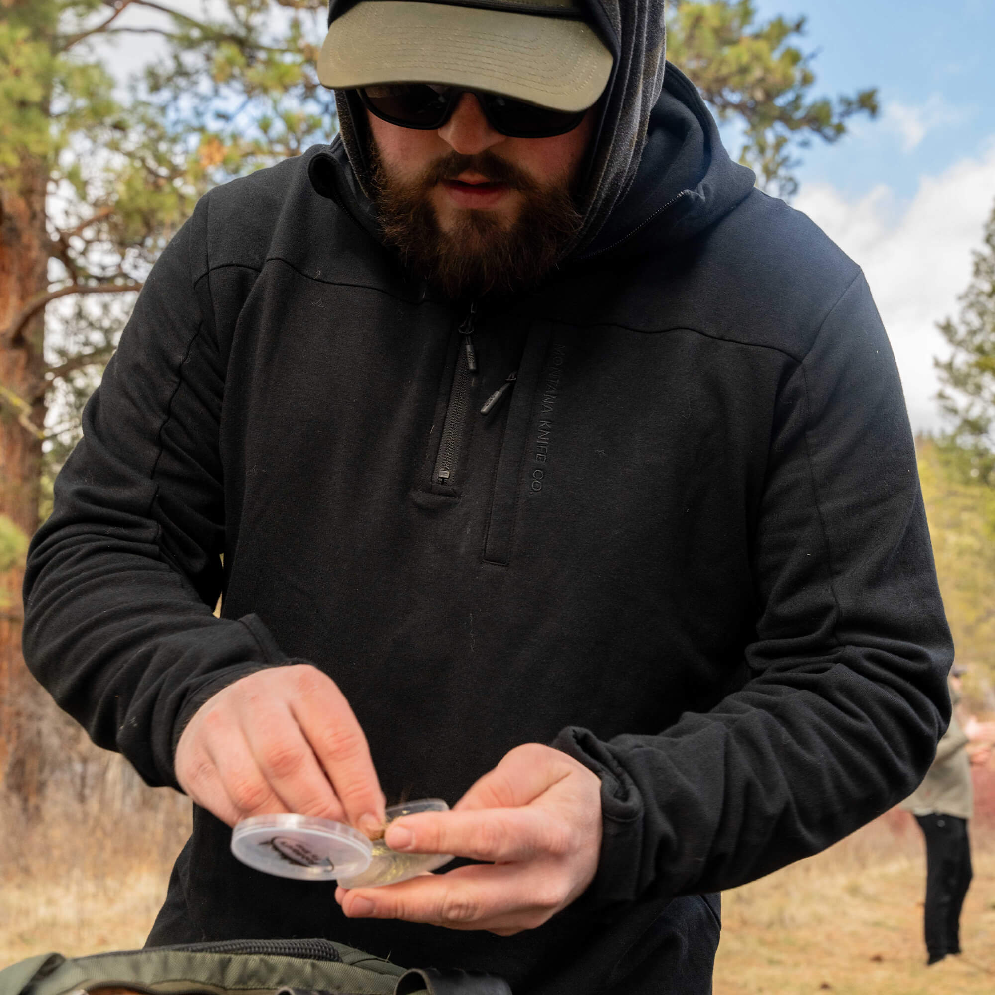 HIGHLINE HALF-ZIP HOODIE - BLACK