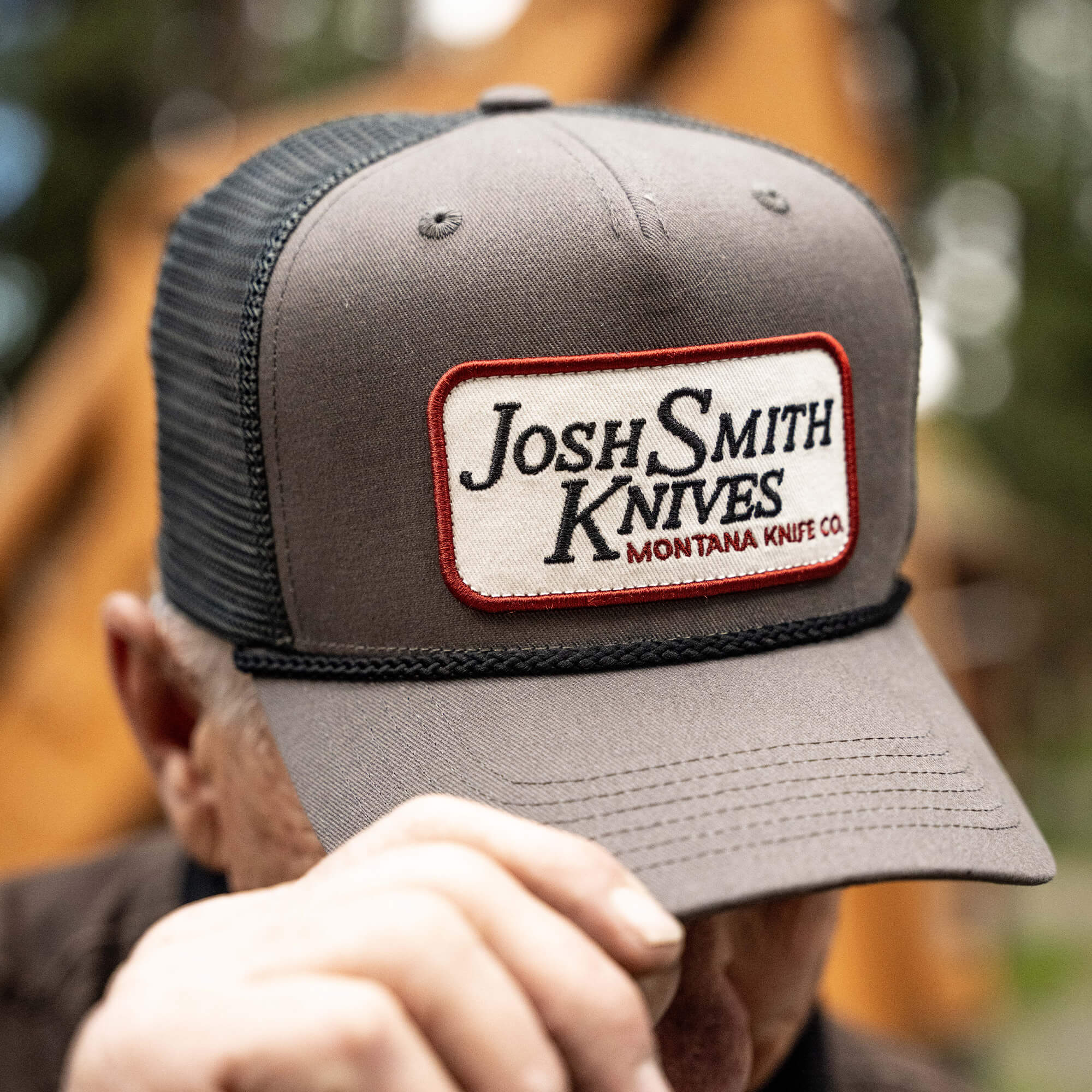 JOSH SMITH KNIVES SNAPBACK ROPE HAT - VINTAGE GREY