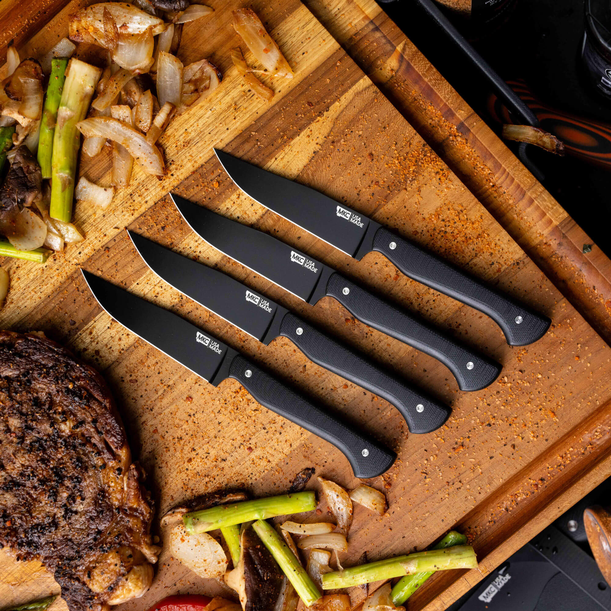 MKC STEAK KNIVES (SET OF 4) - PVD - BLACK