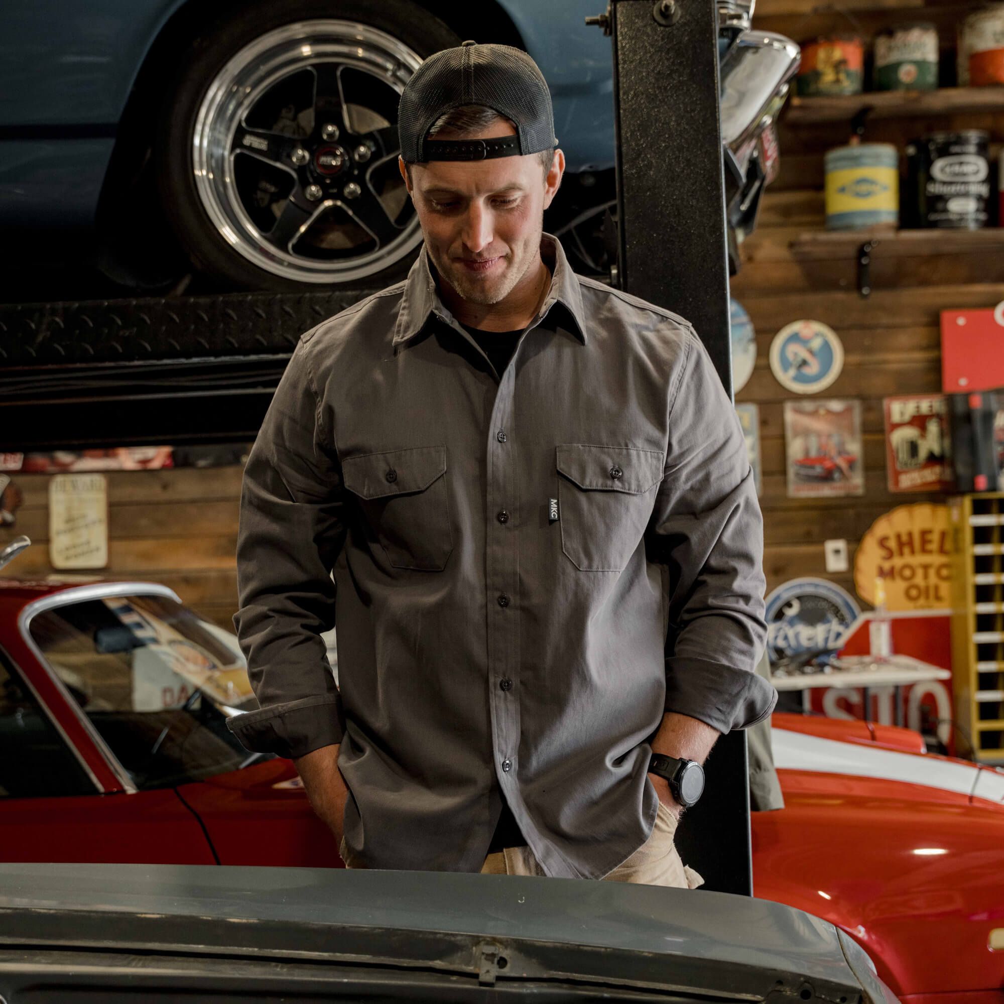 MKC SHOP SHIRT - USA MADE - GRAPHITE