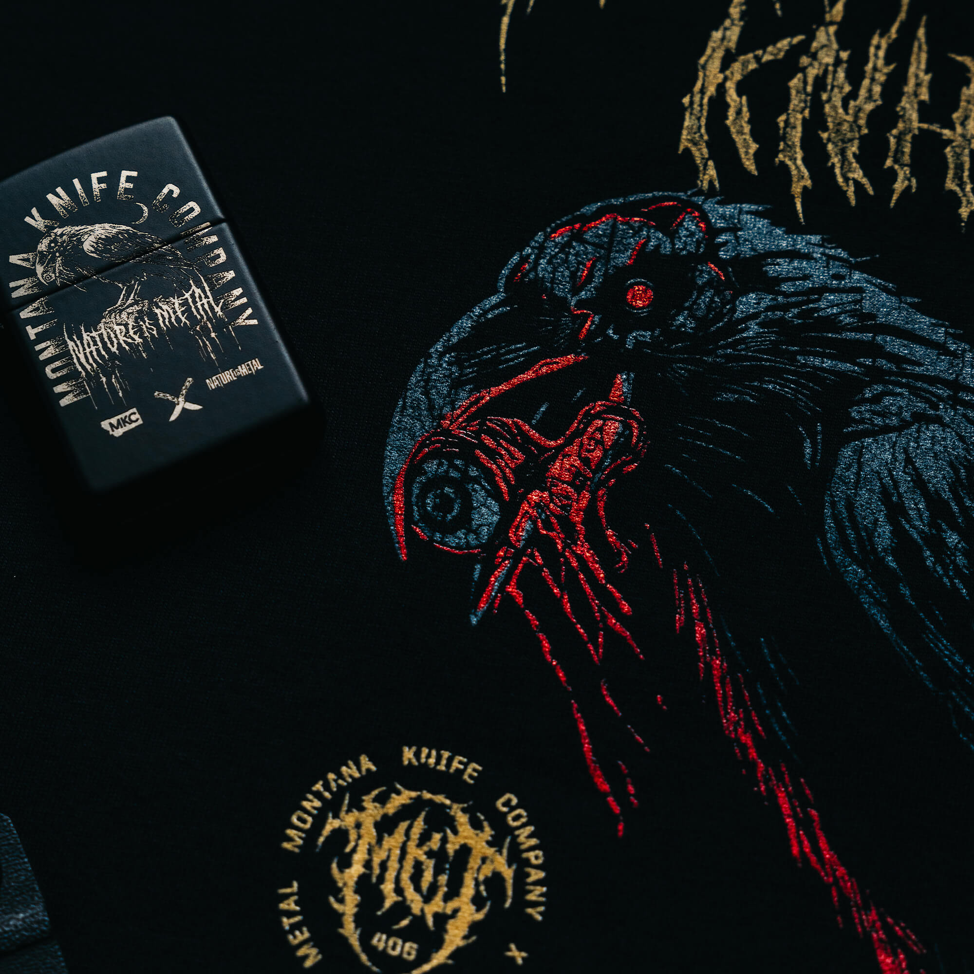 MKC X NATURE IS METAL - RAVEN TEE