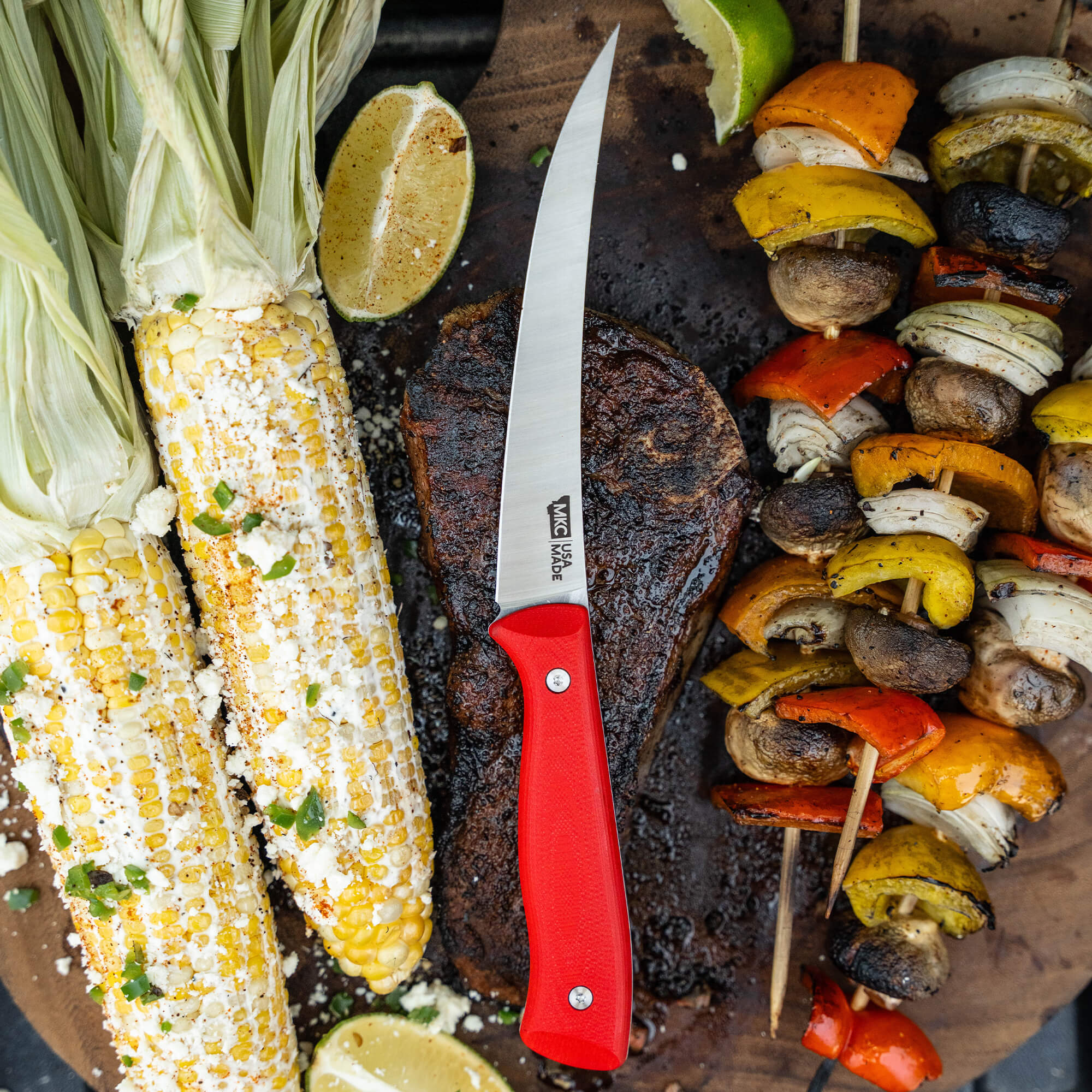 BONING BUTCHER KNIFE - RED