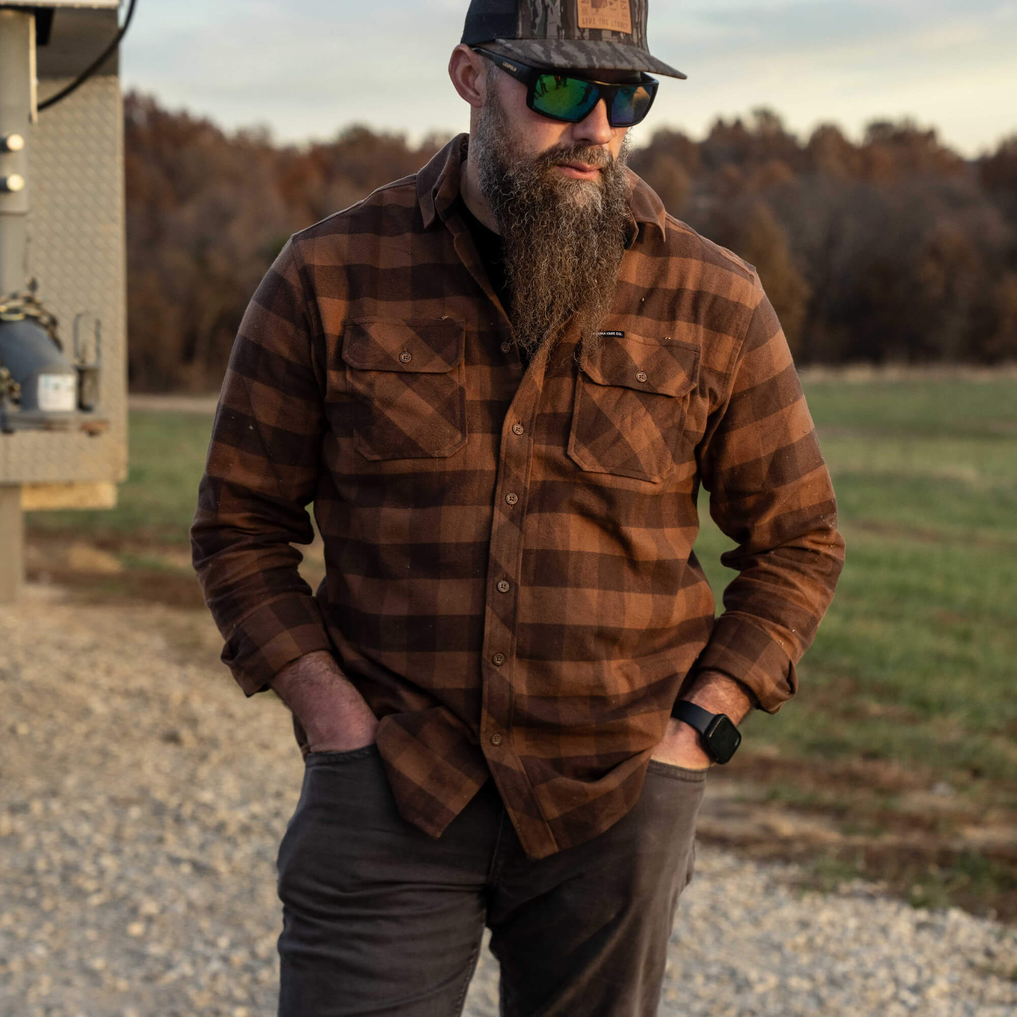 MKC HEAVYWEIGHT FLANNEL - DARK COYOTE