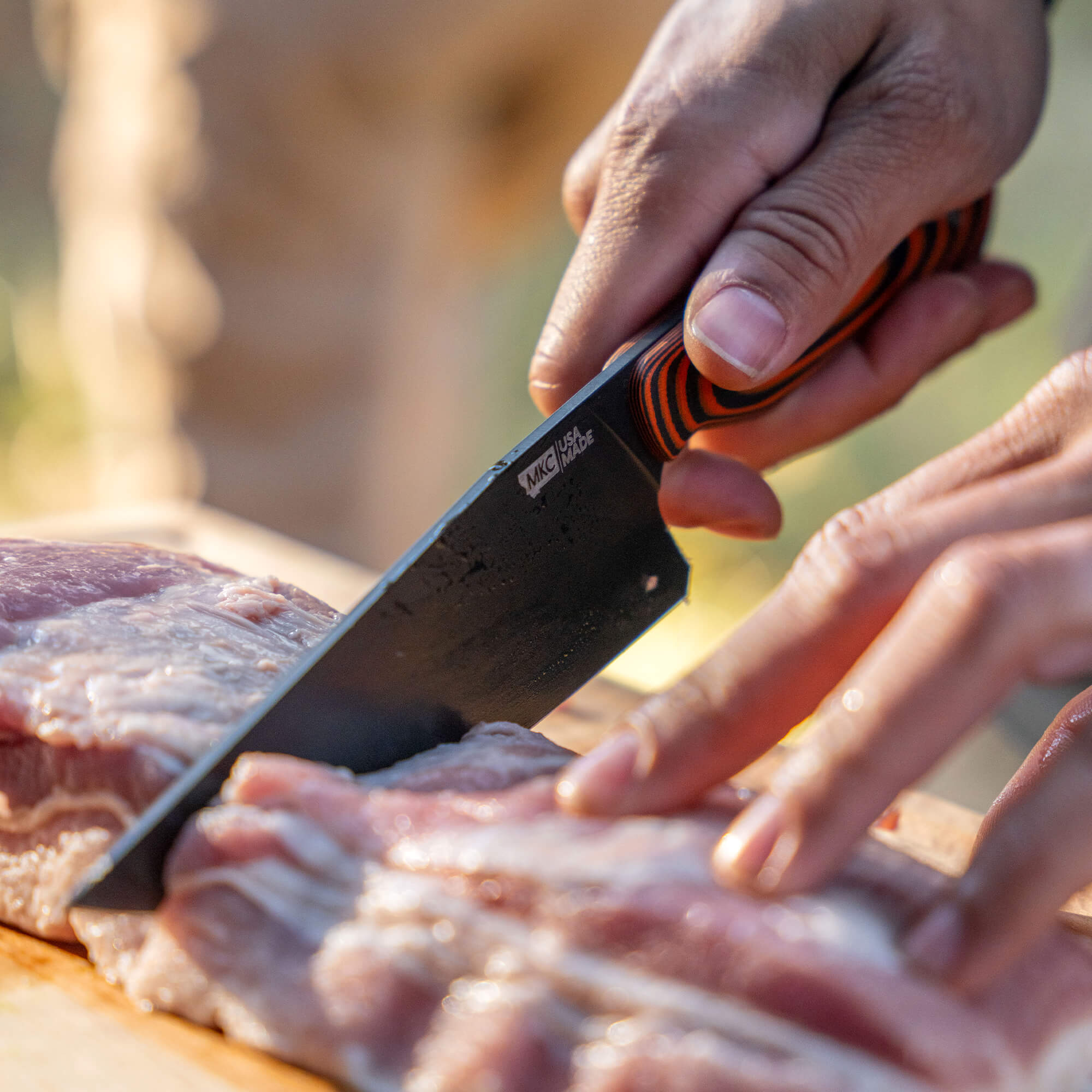 MEAT CHURCH CHEF KNIFE - ORANGE & BLACK