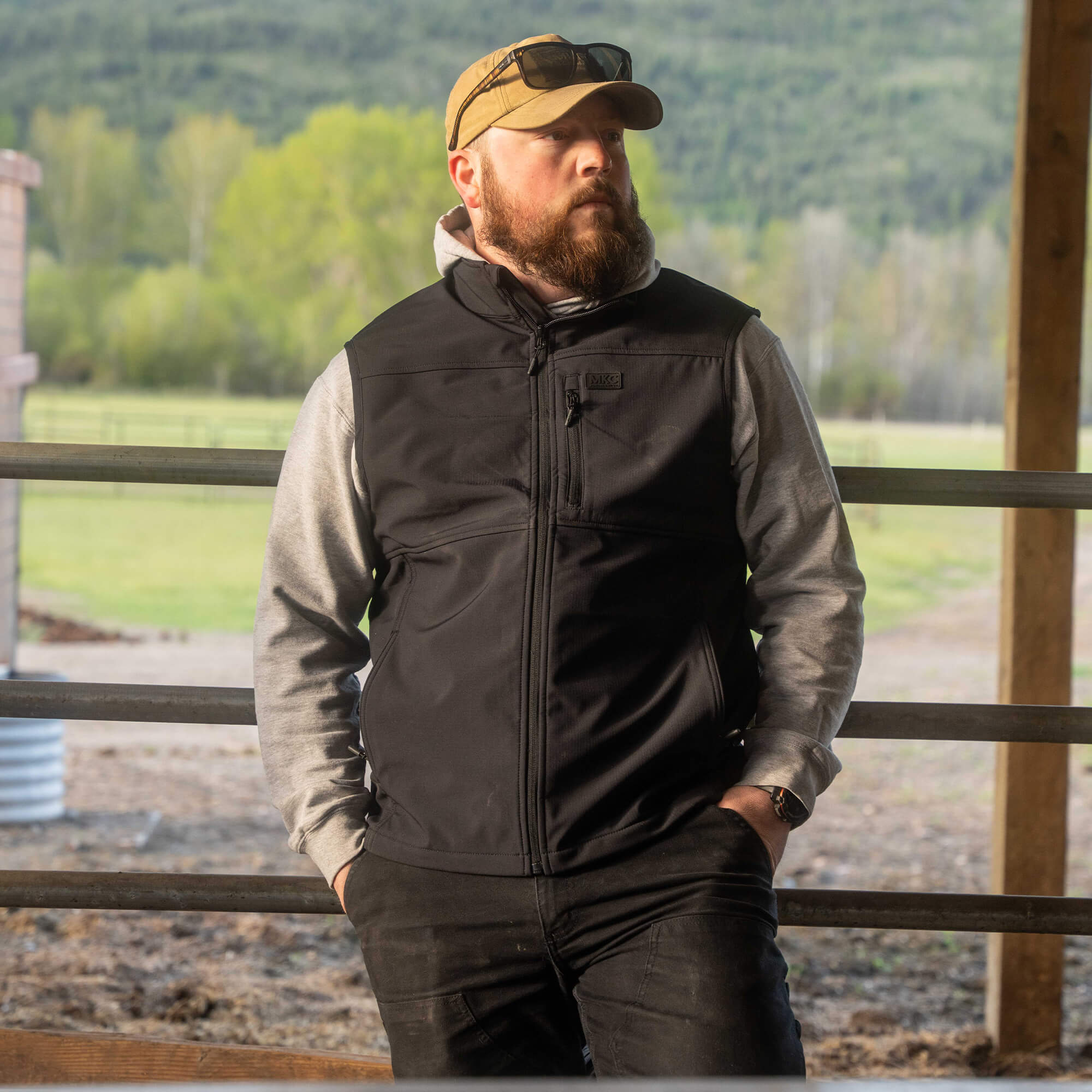 REXFORD RIPSTOP VEST - BLACK