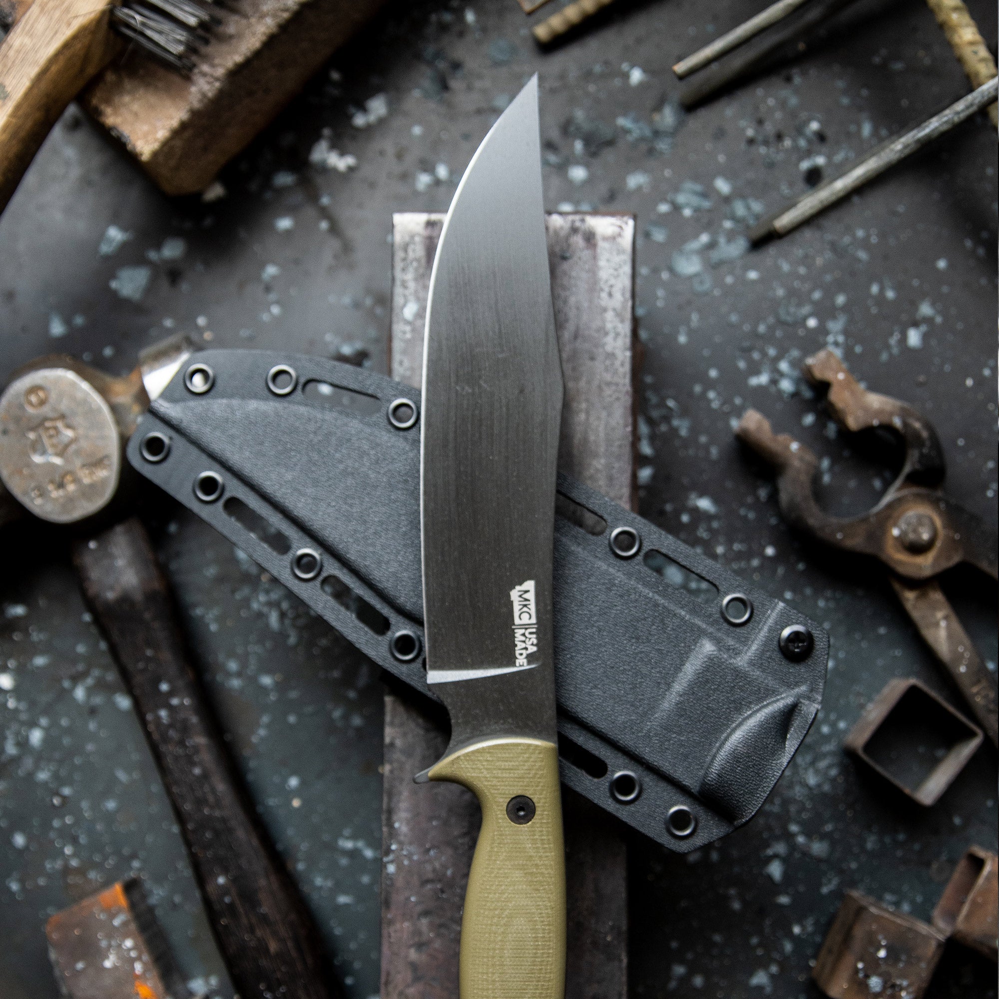 THE MARSHALL BUSHCRAFT KNIFE - OLIVE