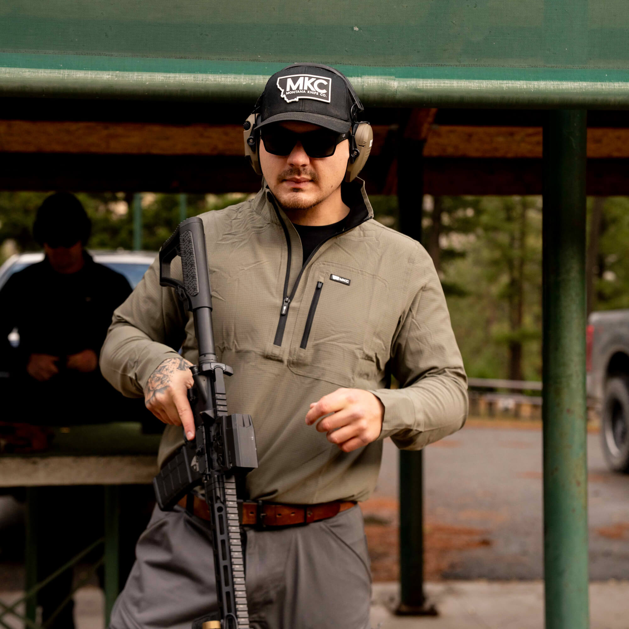 TACTICAL AIRLITE HALF-ZIP - OD GREEN