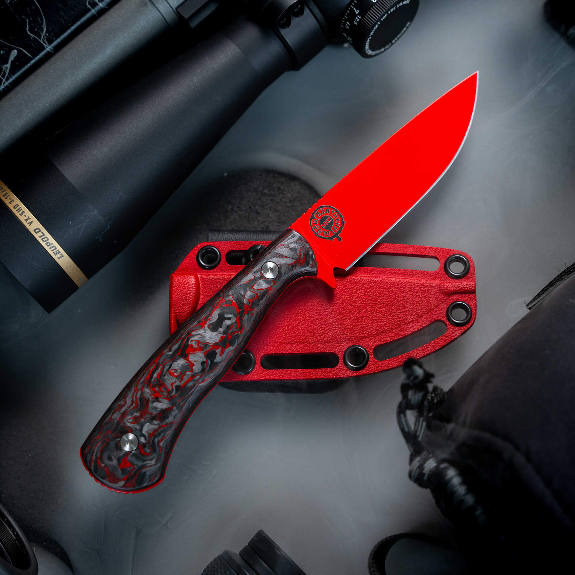 BLOOD BROTHERS WHITETAIL - BLACK/RED