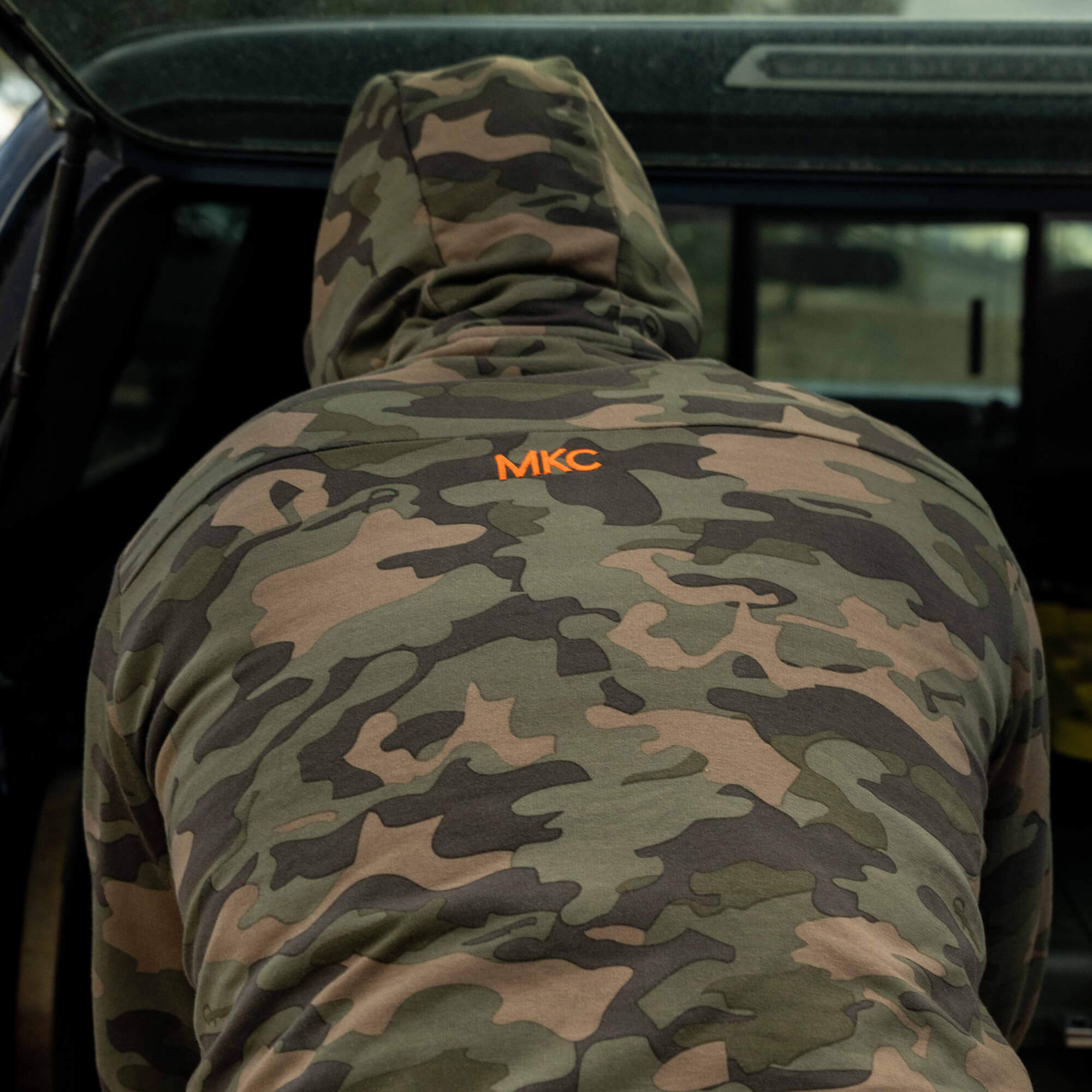 HIGHLINE HALF-ZIP HOODIE - VINTAGE WOODLAND CAMO