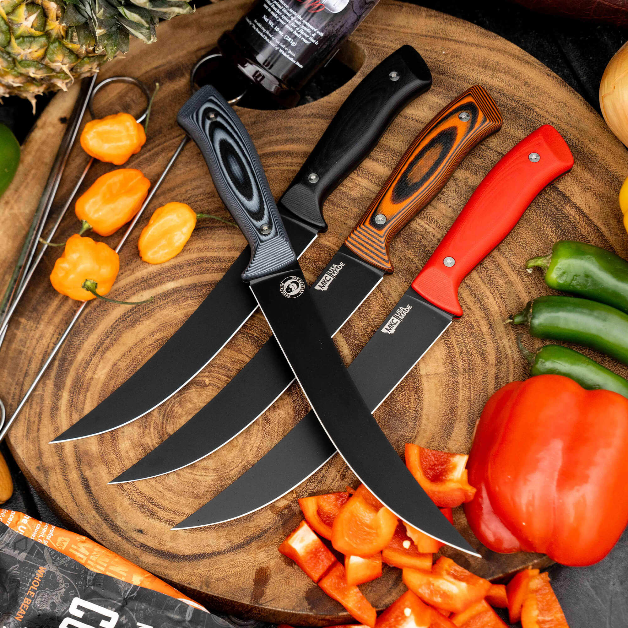 BREAKING BUTCHER KNIFE - PVD - ORANGE/BLACK