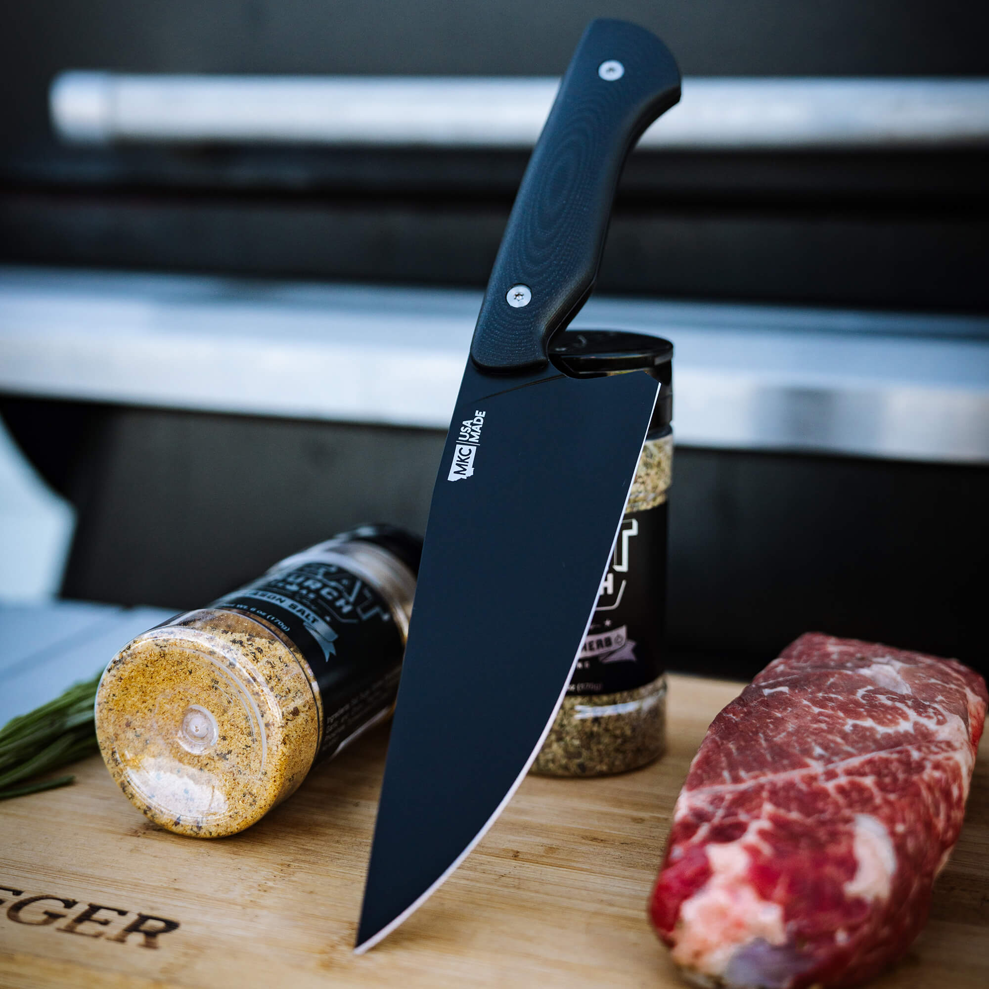 MEAT CHURCH CHEF KNIFE - BLACK