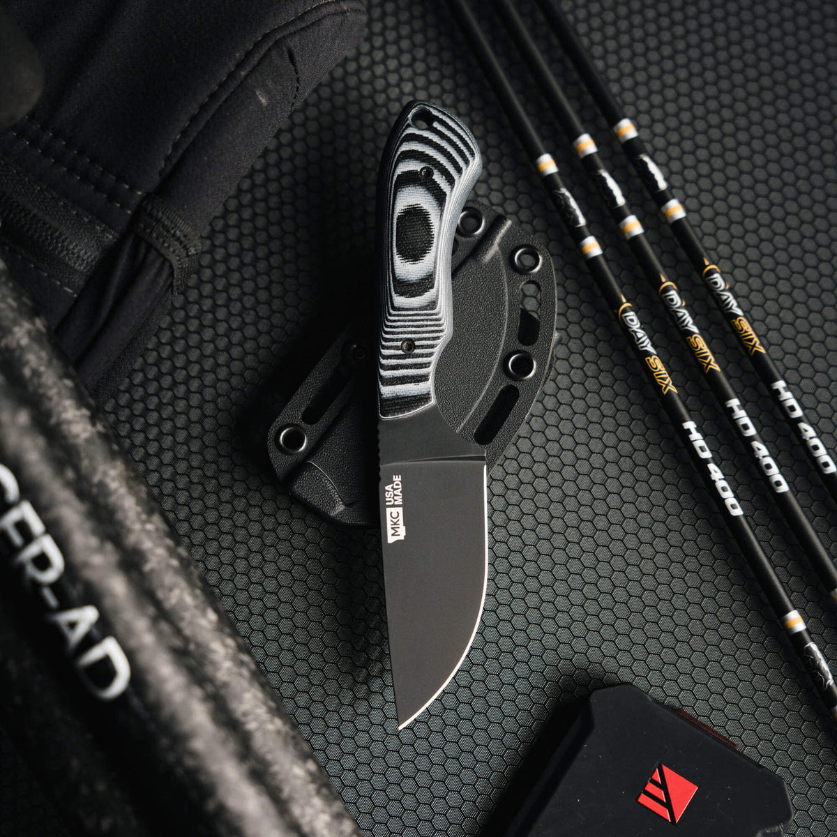 MKC ELK KNIFE - PVD - LIVE WILD EDITION - GREY & BLACK
