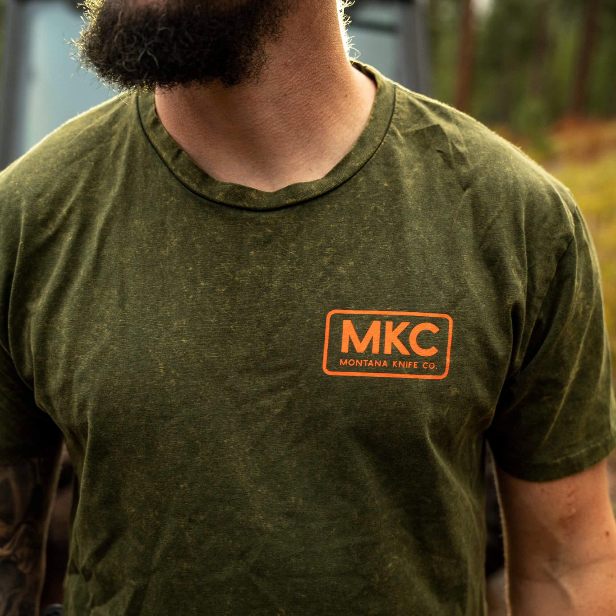 MKC STONEWASH TEE - DARK ARMY