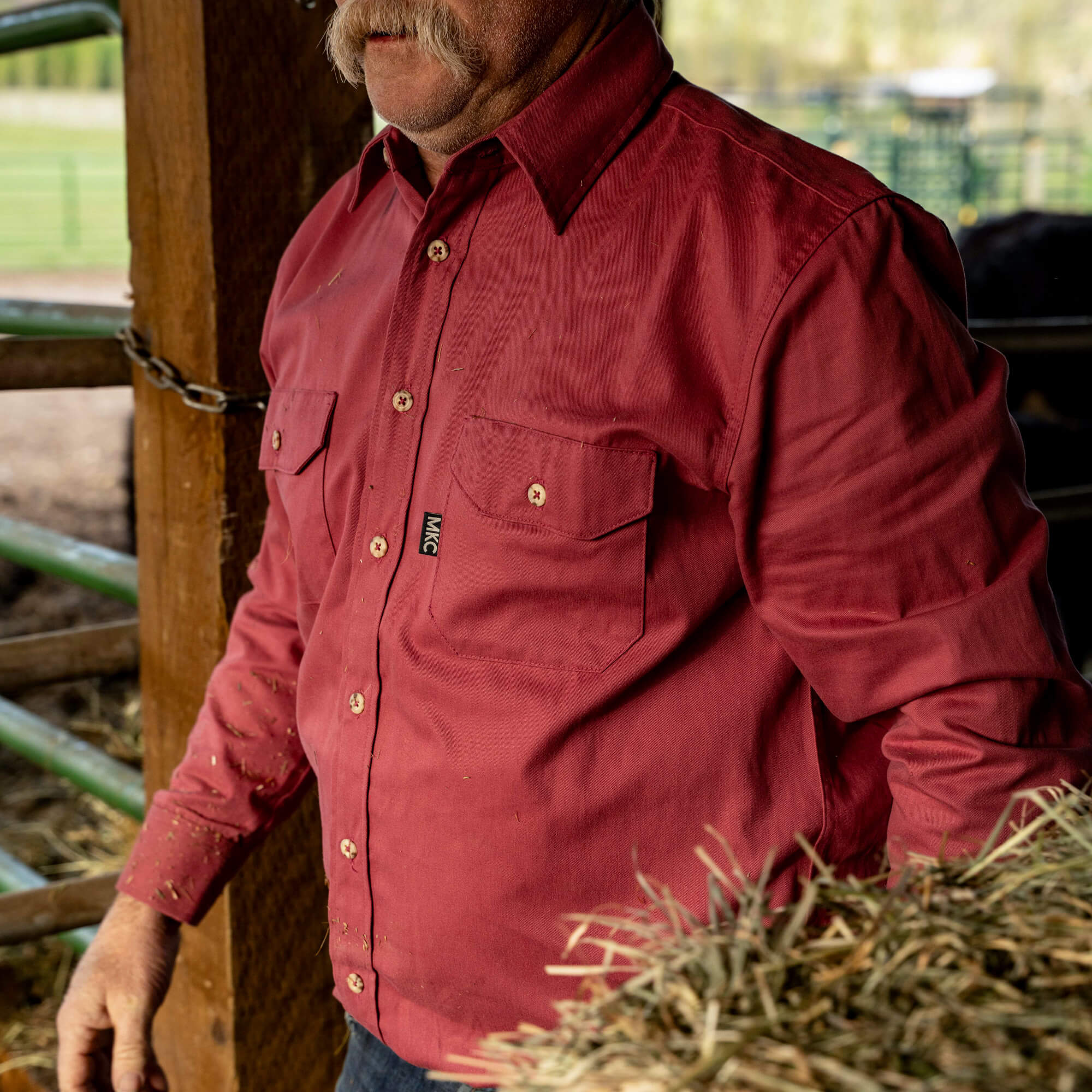 MKC SHOP SHIRT - USA MADE - REDWOOD