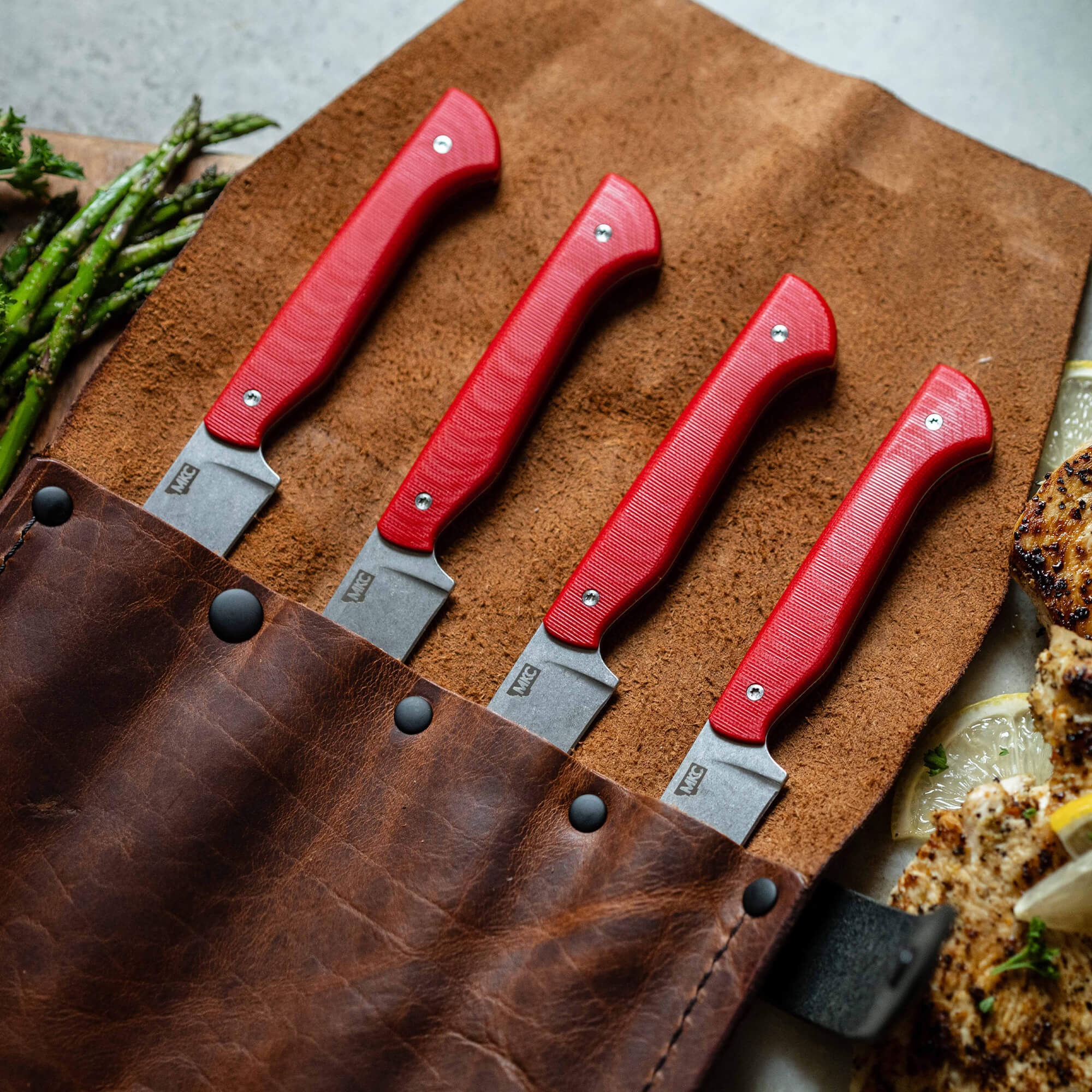 MKC STEAK KNIVES (SET OF 4) - RED