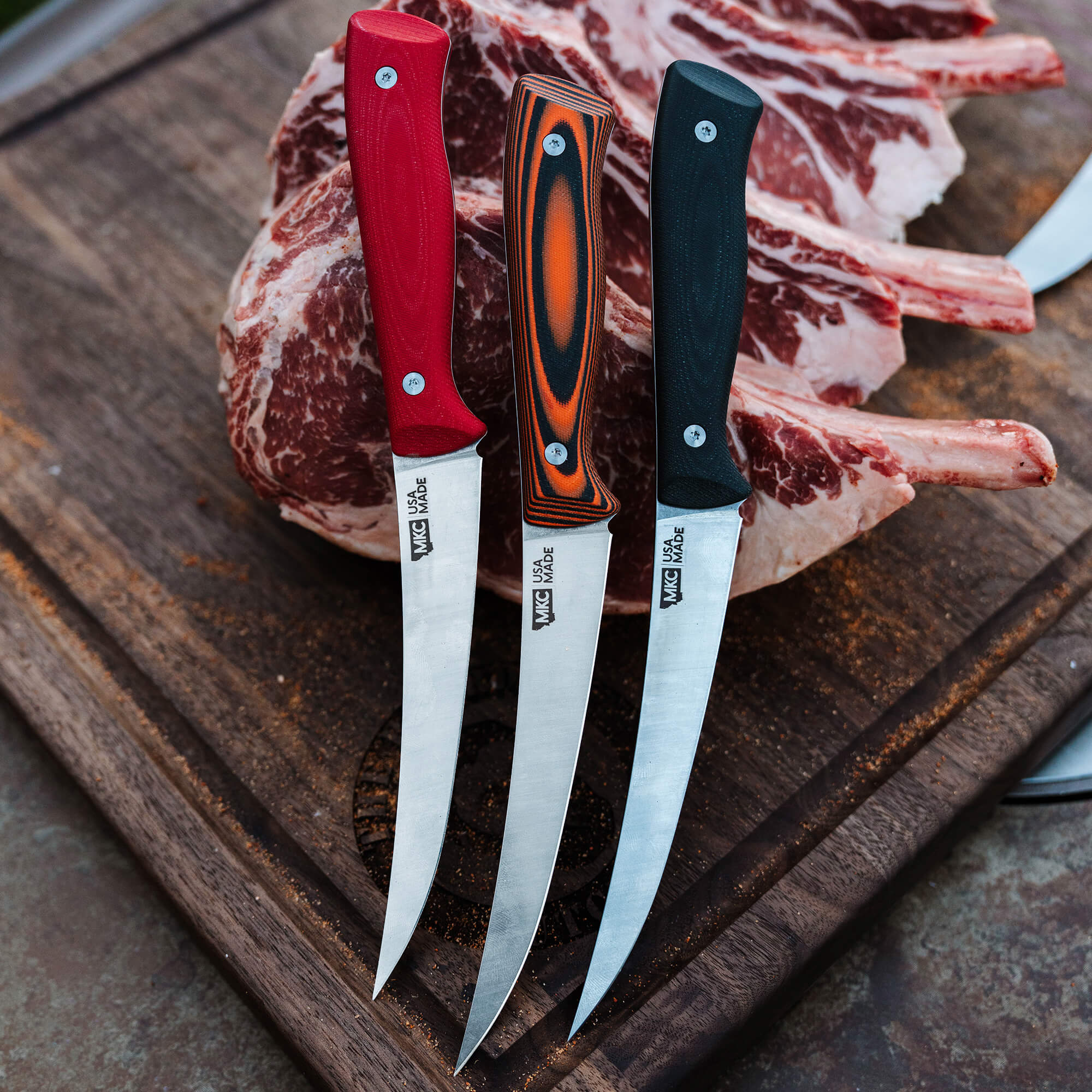 BONING BUTCHER KNIFE - ORANGE/BLACK