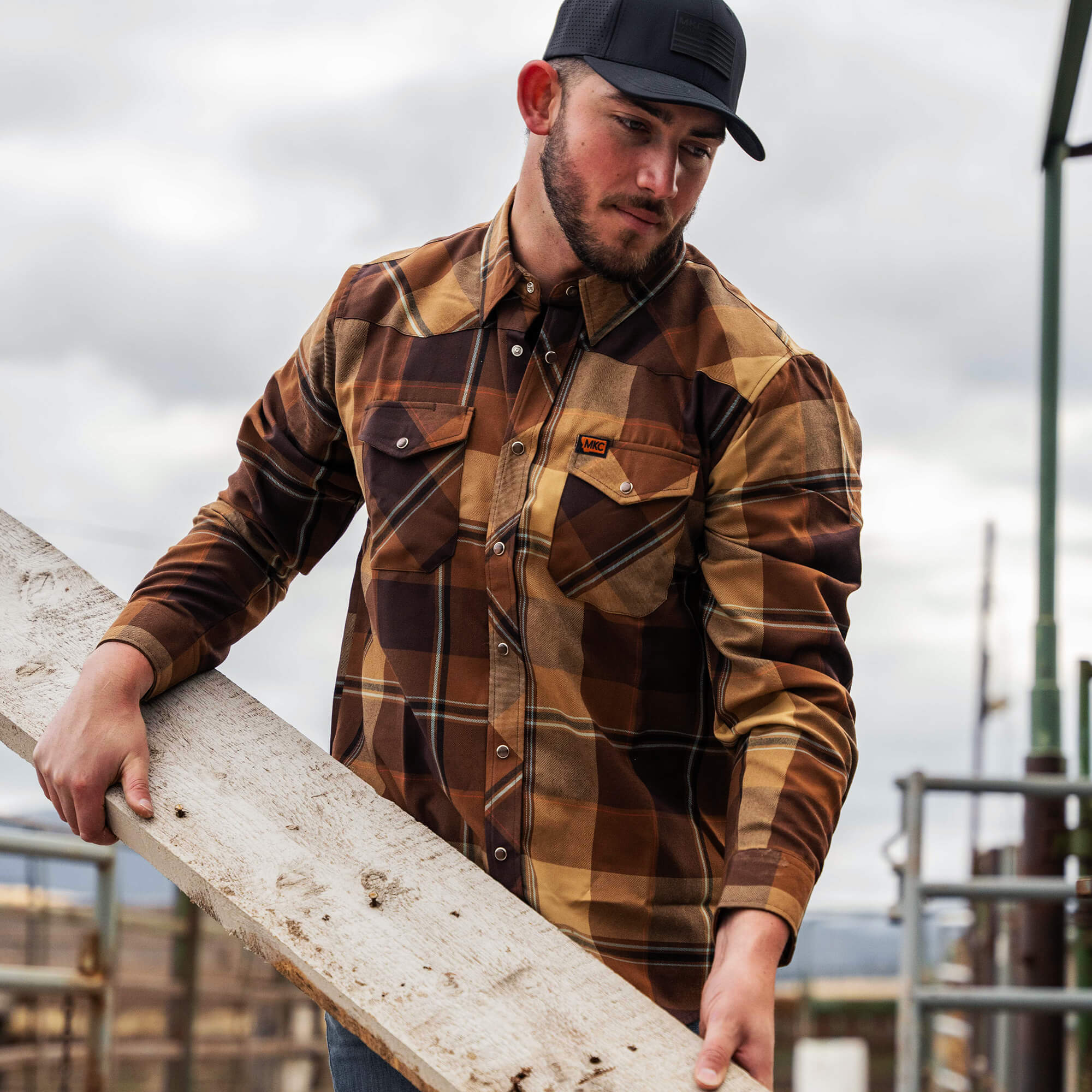 MKC X DIXXON PEARL SNAP WESTERN FLANNEL - MENS