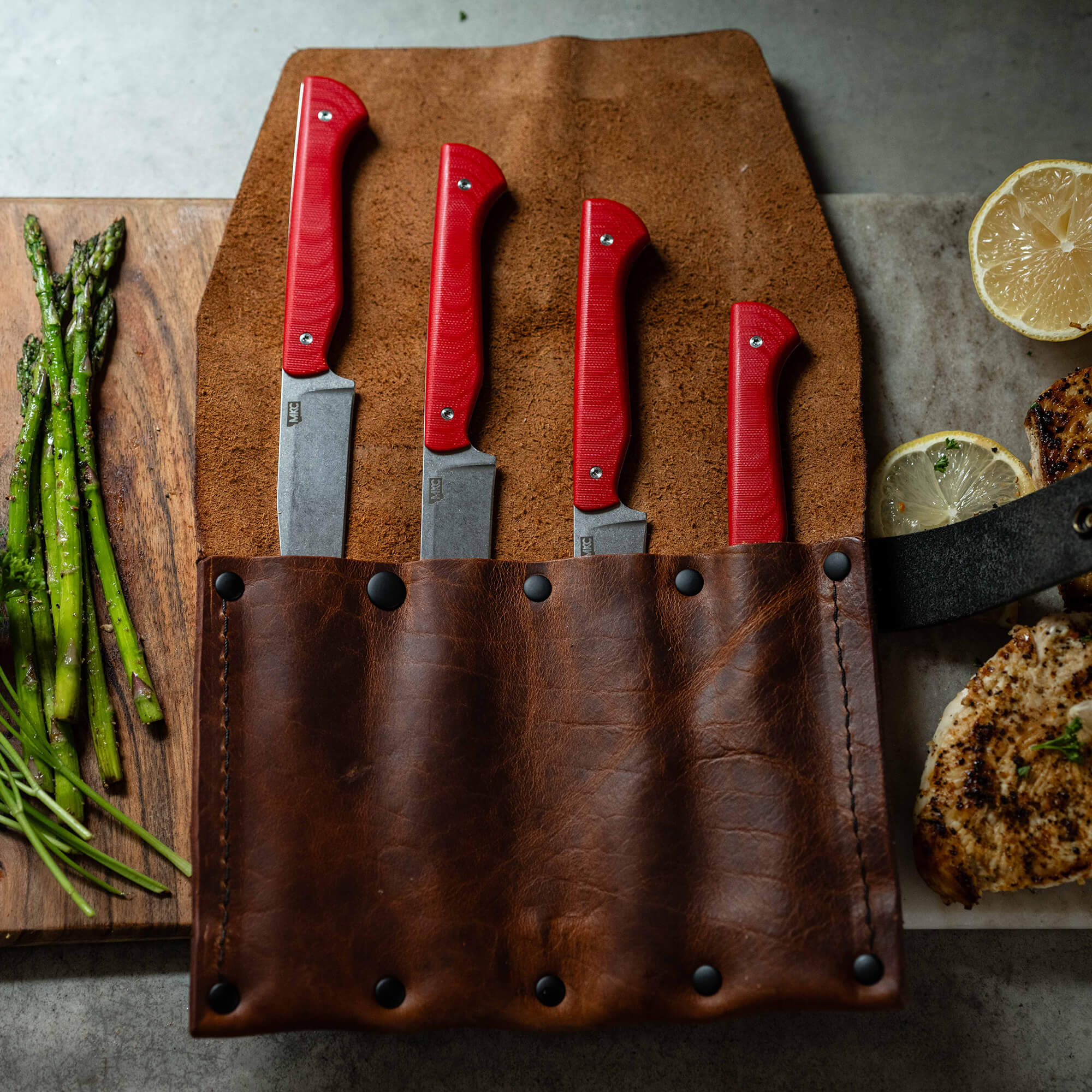 MKC STEAK KNIVES (SET OF 4) - RED