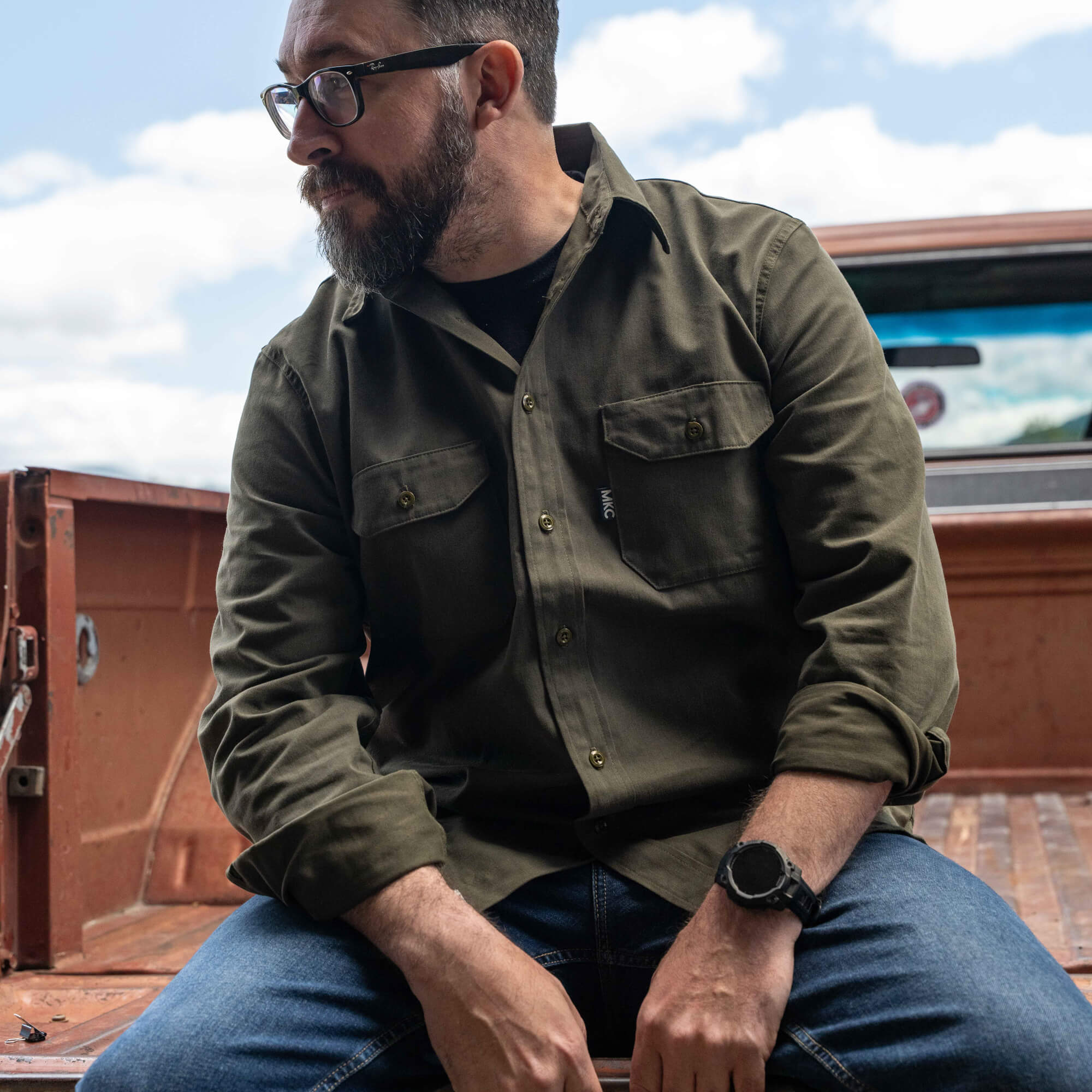 MKC SHOP SHIRT - USA MADE - OLIVE