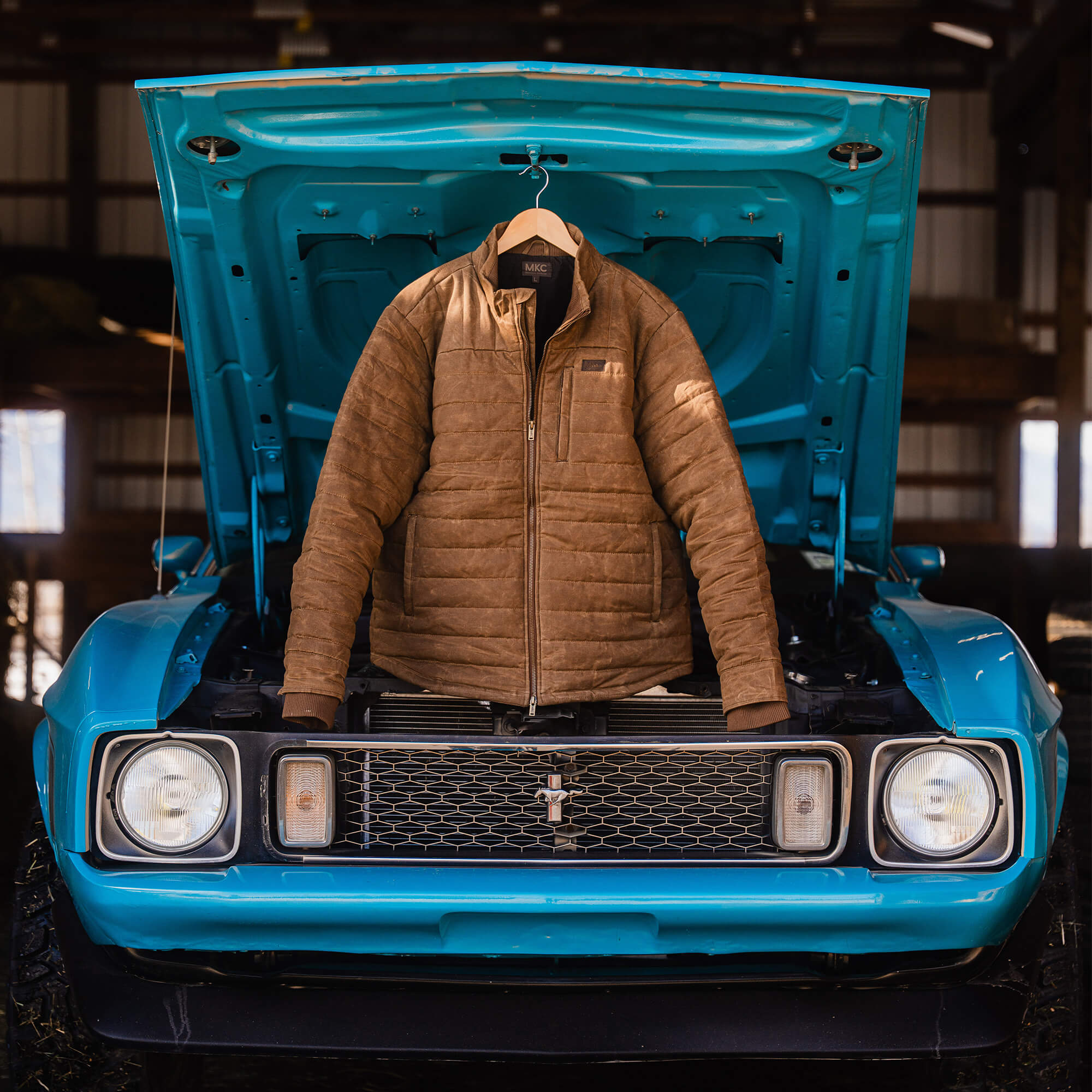 WHITEFISH WAXED CANVAS PUFFY JACKET